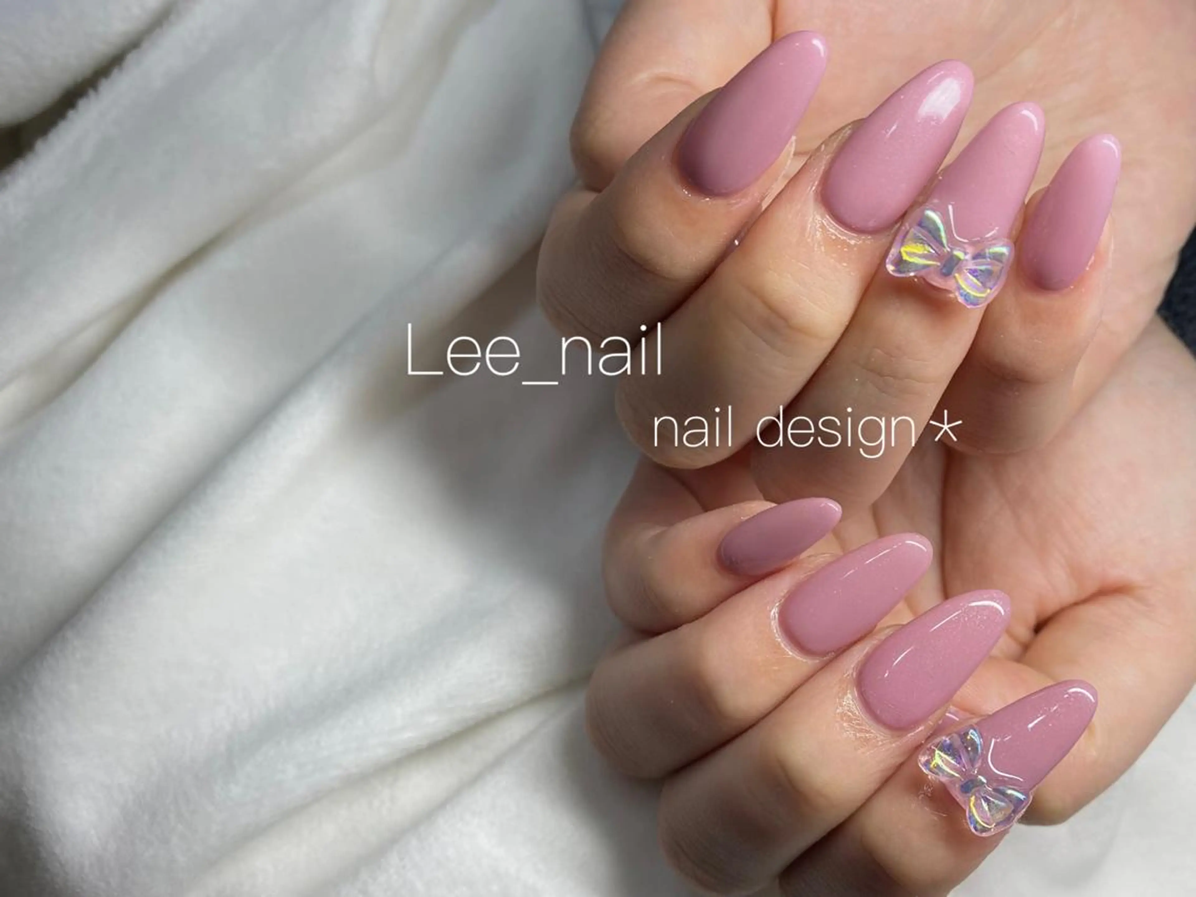 ネイル 長さ出し ハンドネイル Lee_ nailのネイルデザイン