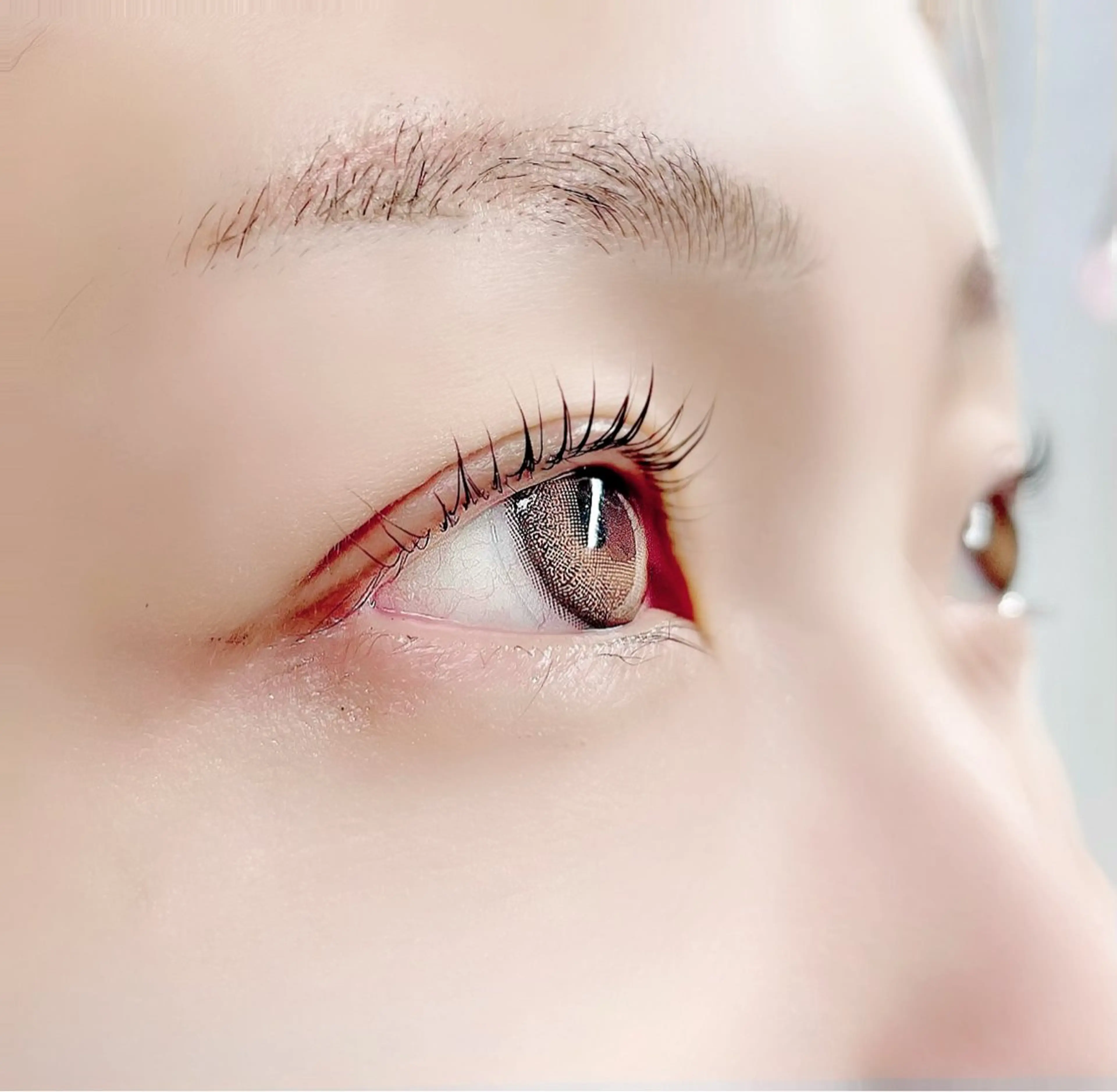 まつげパーマ　コーティングありの写真