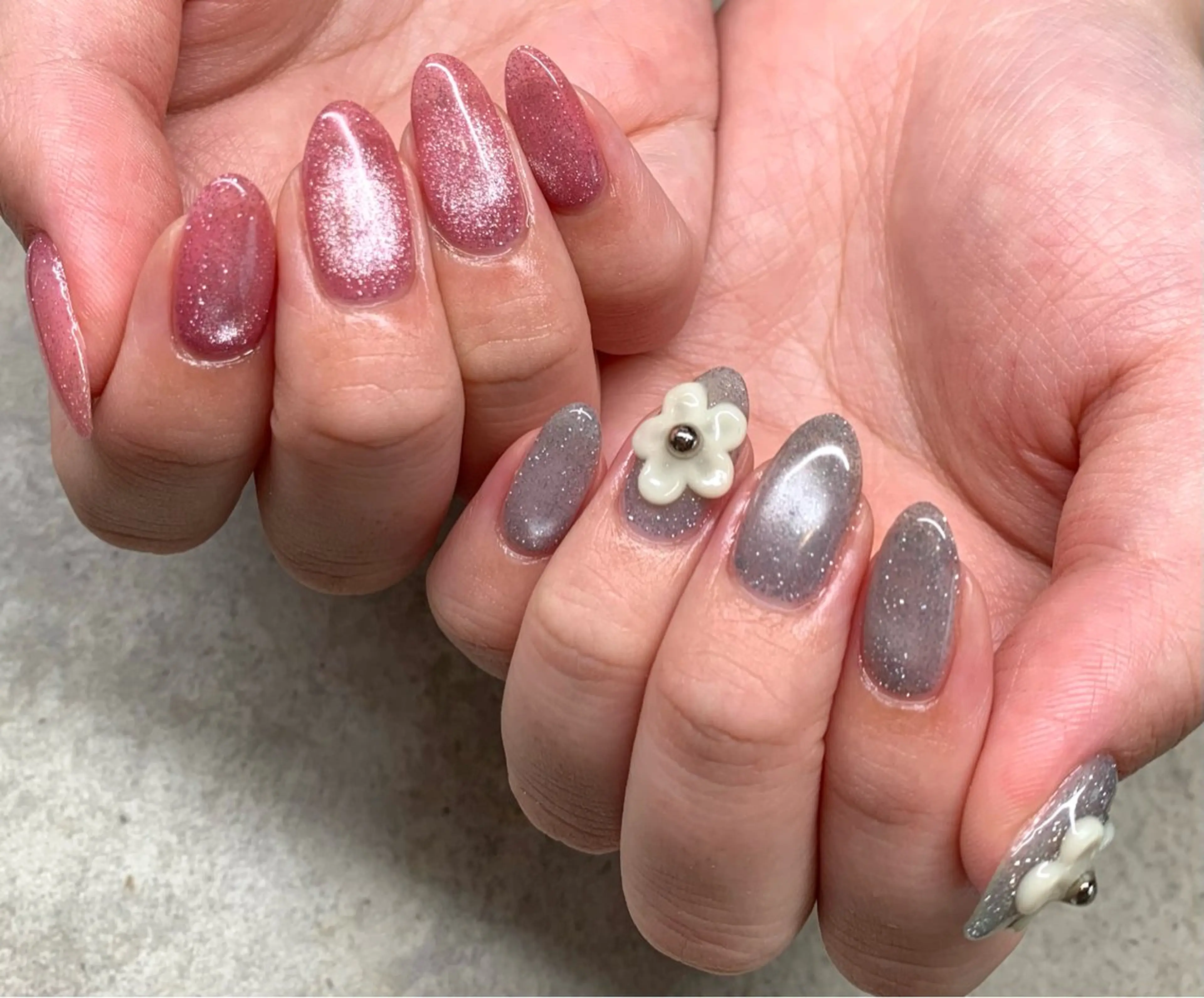 ネイル フラッシュネイル マグネットネイル オフィスネイル ショートネイル シンプルネイル sufu. nail YUKIのネイルデザイン