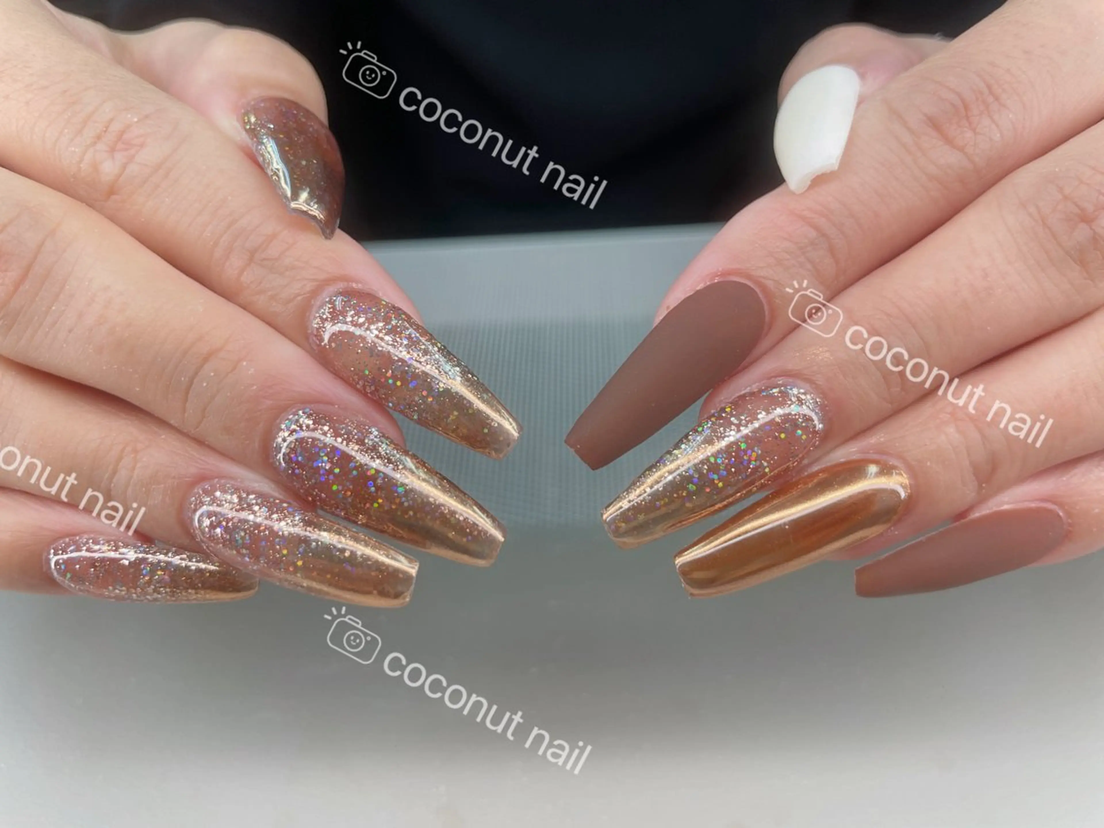ネイル ハンドネイル 神田 ココナッツのネイルデザイン
