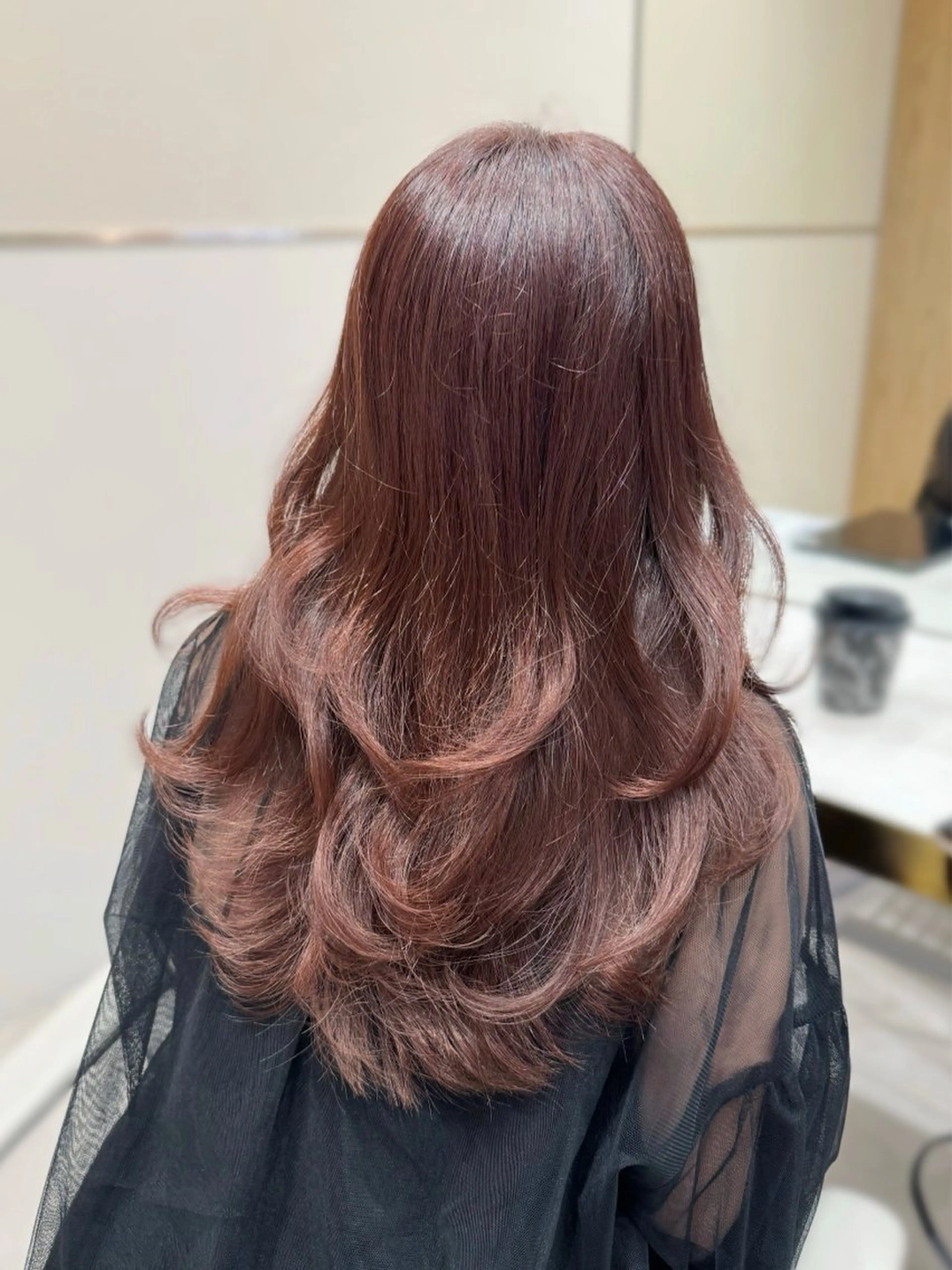 セミロング カラー カット ヘアカラー トリートメント ヘッドスパ ヘアセット 韓国ヘア/レイヤー/ 顔まわり/りょーとのヘアスタイル