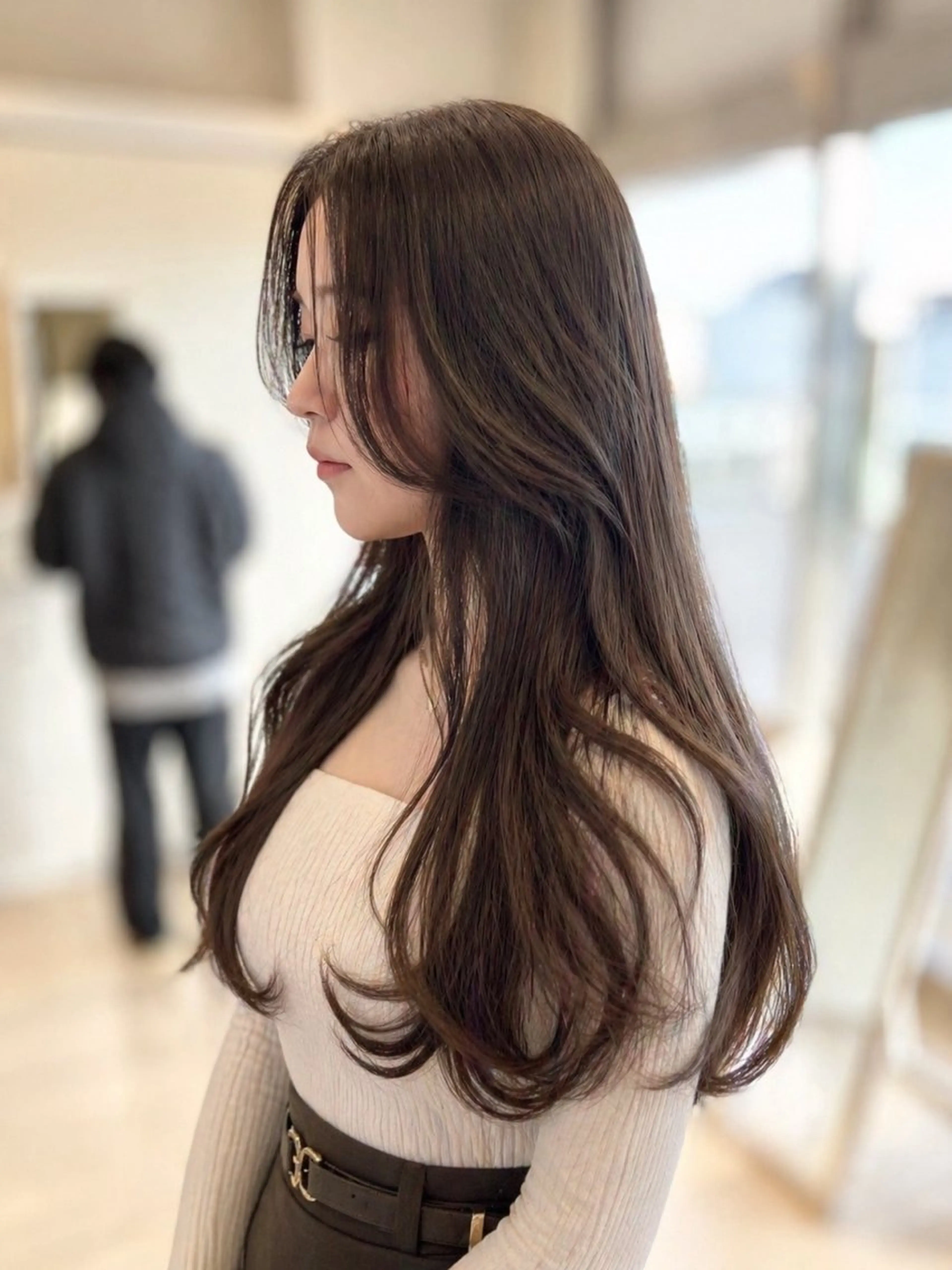 ロング カラー カット ヘアカラー トリートメント 金子 直樹のヘアスタイル