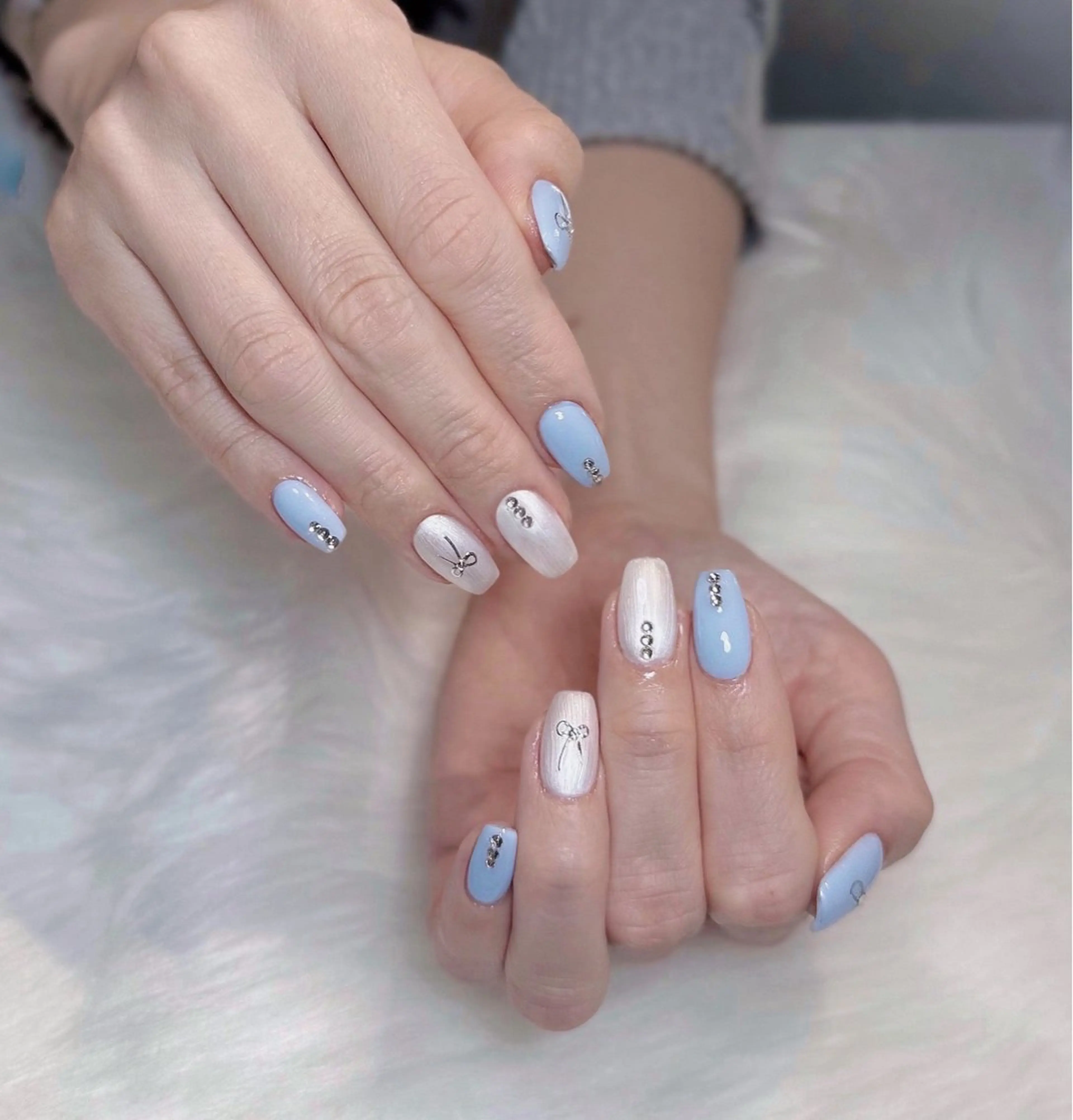 ネイル オーロラネイル チークネイル フットネイル フレンチネイル ジェルネイル Nichi Nailsのネイルデザイン