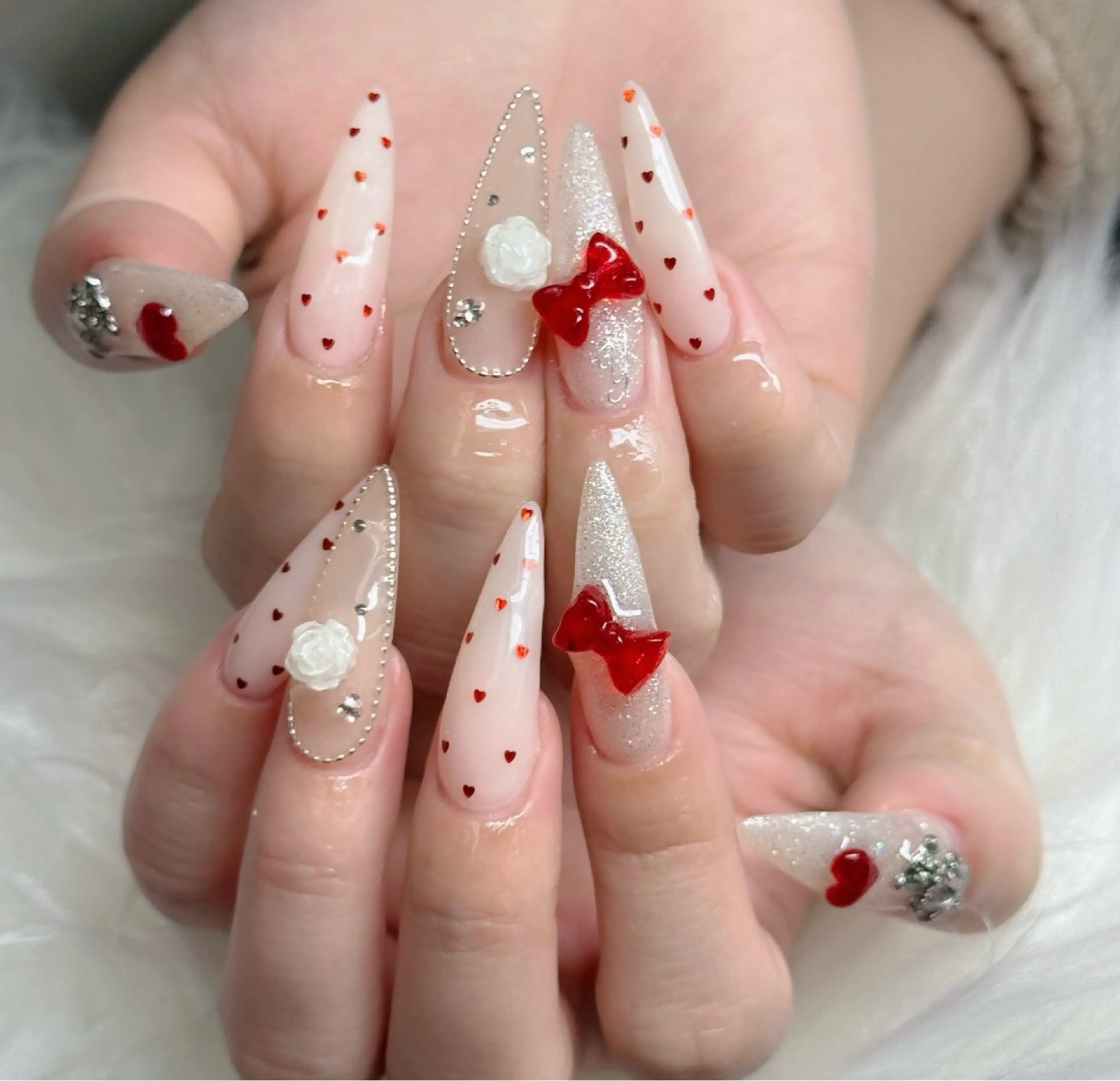 ネイル アートネイル 韓国ネイル 持ち込み ワンホンネイル ハンドネイル Lenie Nail Salonのネイルデザイン