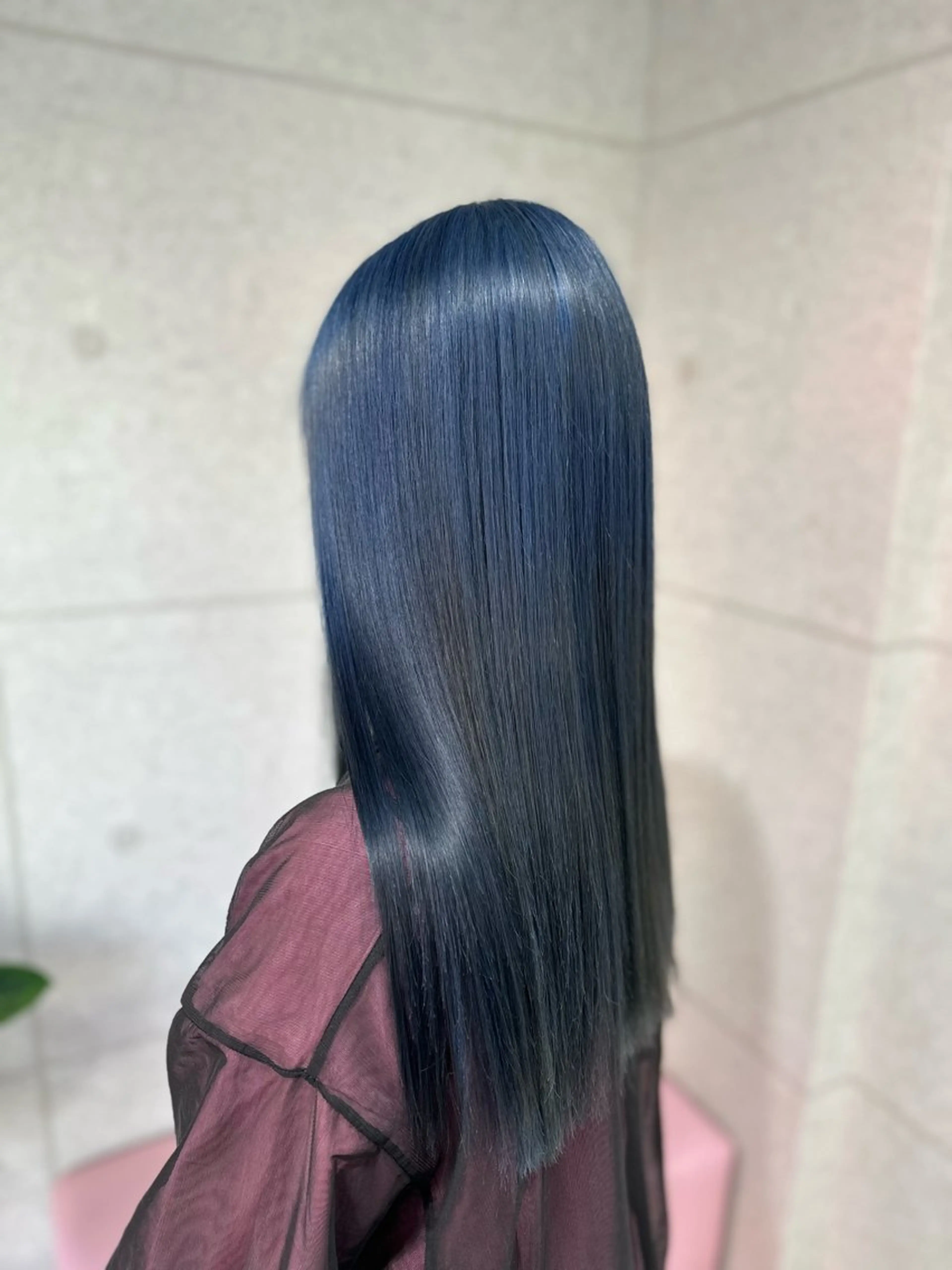 ロング カラー ブルーカラー ヘアカラー トリートメント PSY【サイ】池袋 KYOKAのヘアスタイル