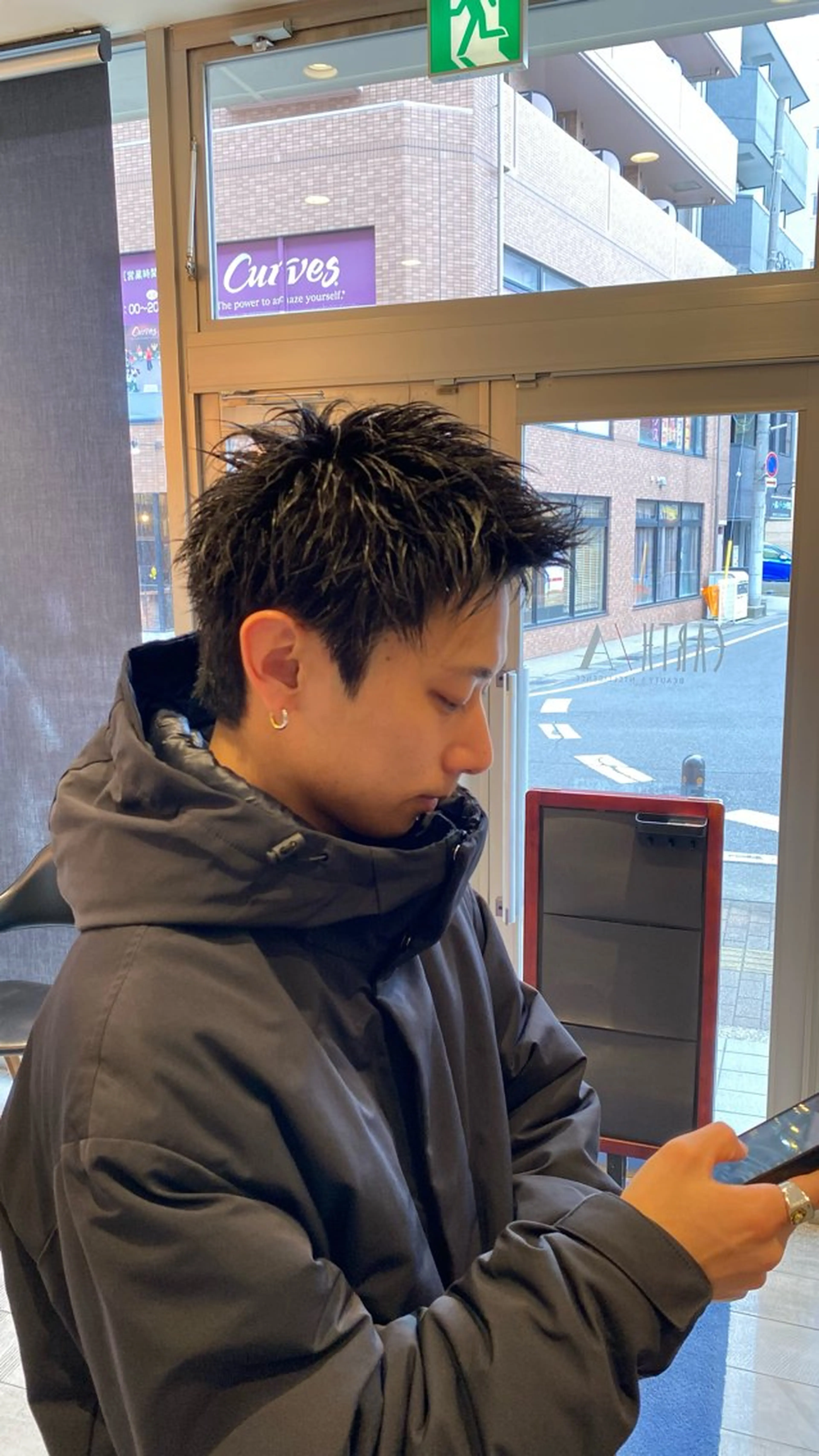 ショート メンズ スパイキーショート ショートヘア 野老 海音のヘアスタイル