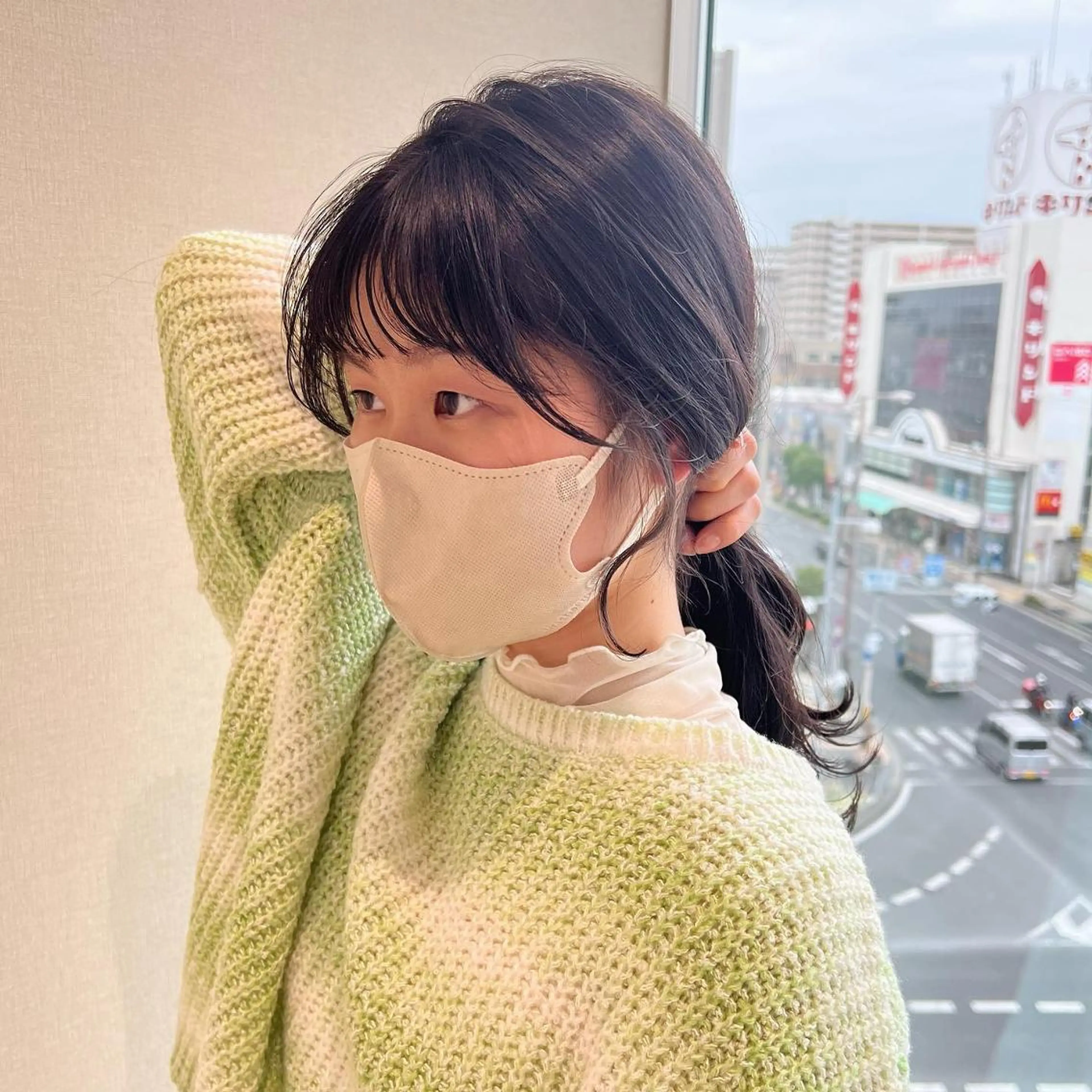 堀結香/顔まわり レイヤー/蒲生四丁目のヘアスタイル