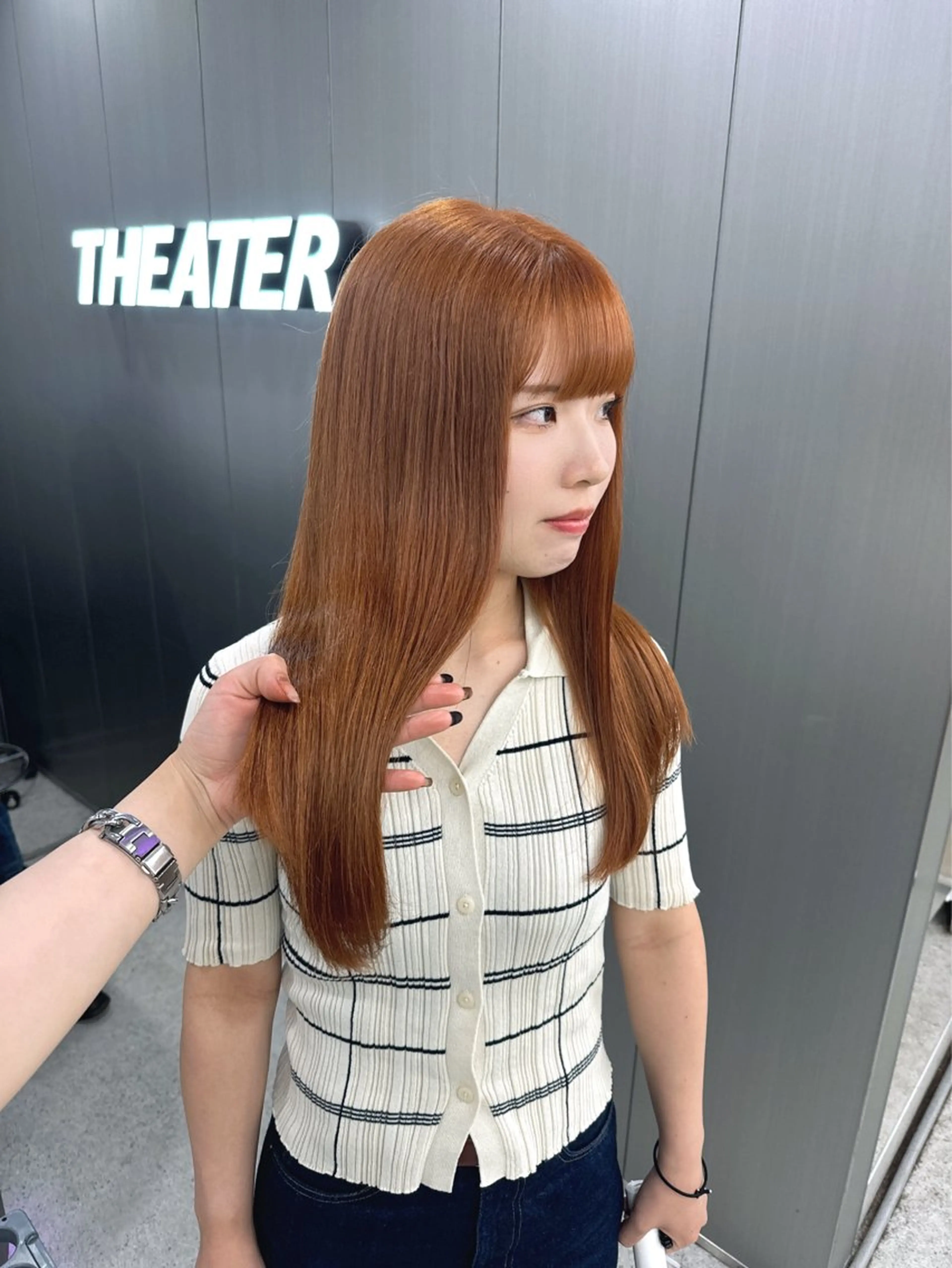 ロング カラー 暗髪🩶ラベンダー/ ブルー/ユウナ🤍のヘアスタイル