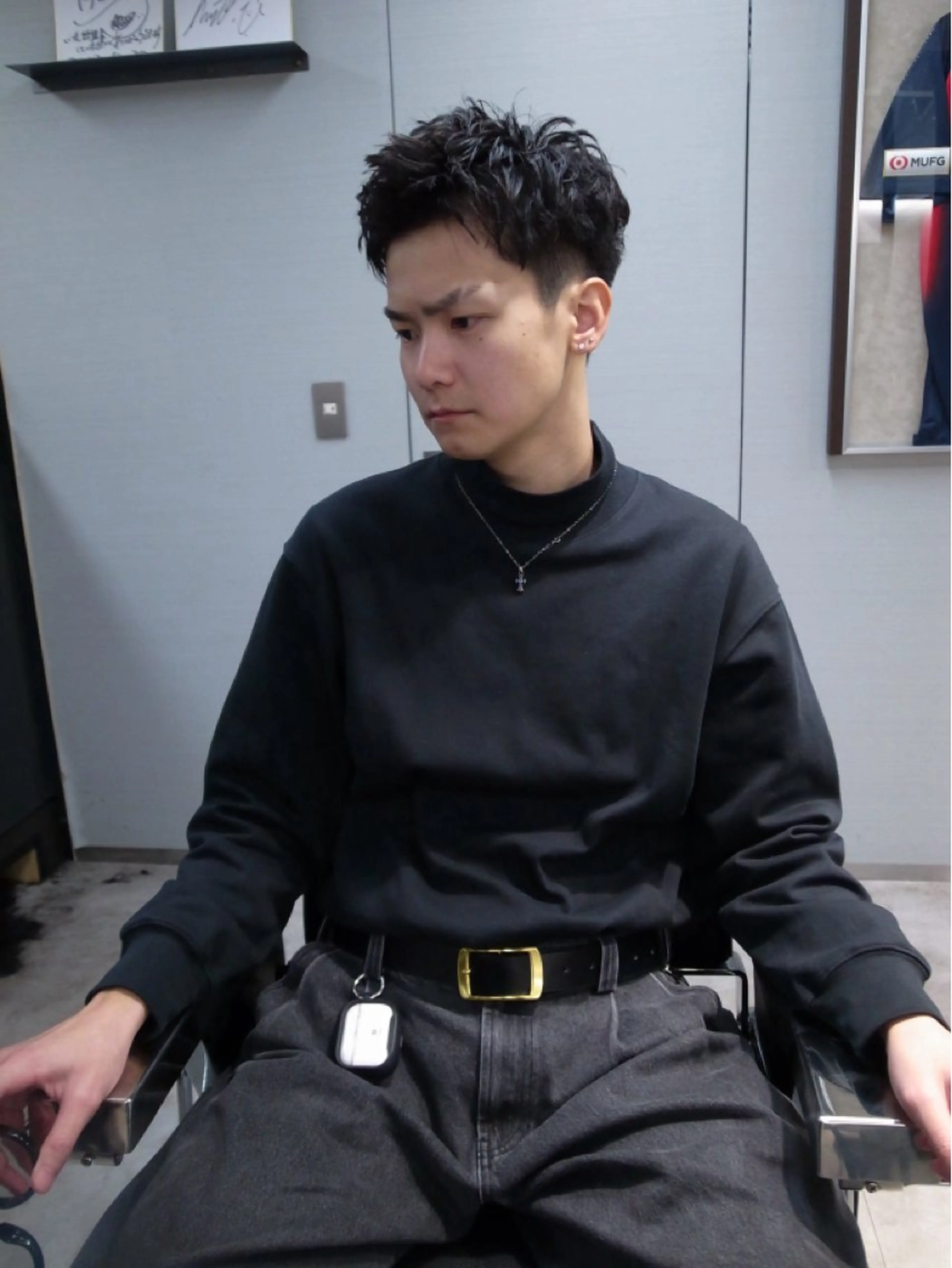 ショート パーマ メンズ メンズパーマ スパイキーショート ショートヘア カット パーマ 💈メンズフェード 特化DAIYA💈の眉毛・アイブロウイメージ