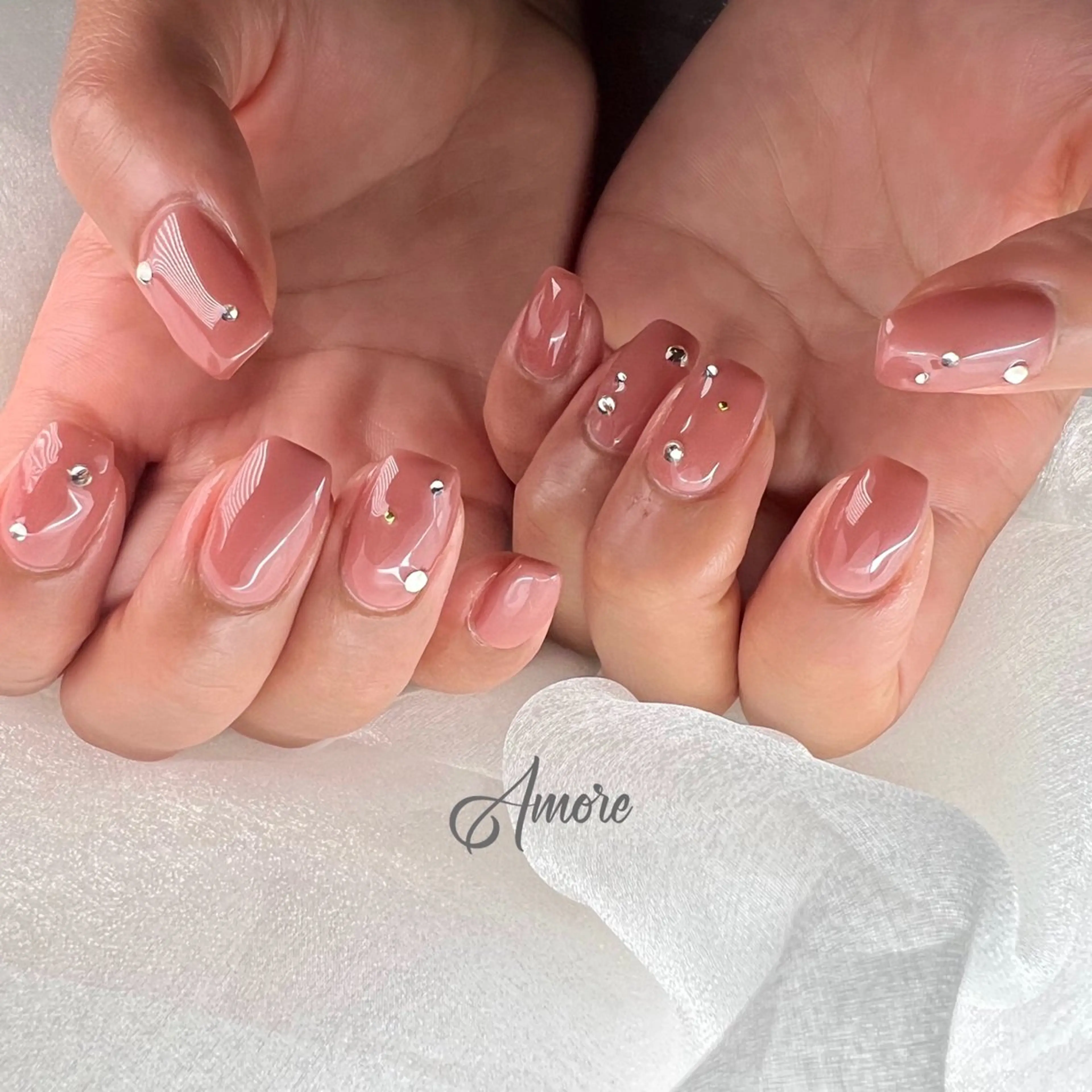 ネイル ジェルネイル 韓国ネイル パラジェル 夏ネイル You kyehwaのネイルデザイン