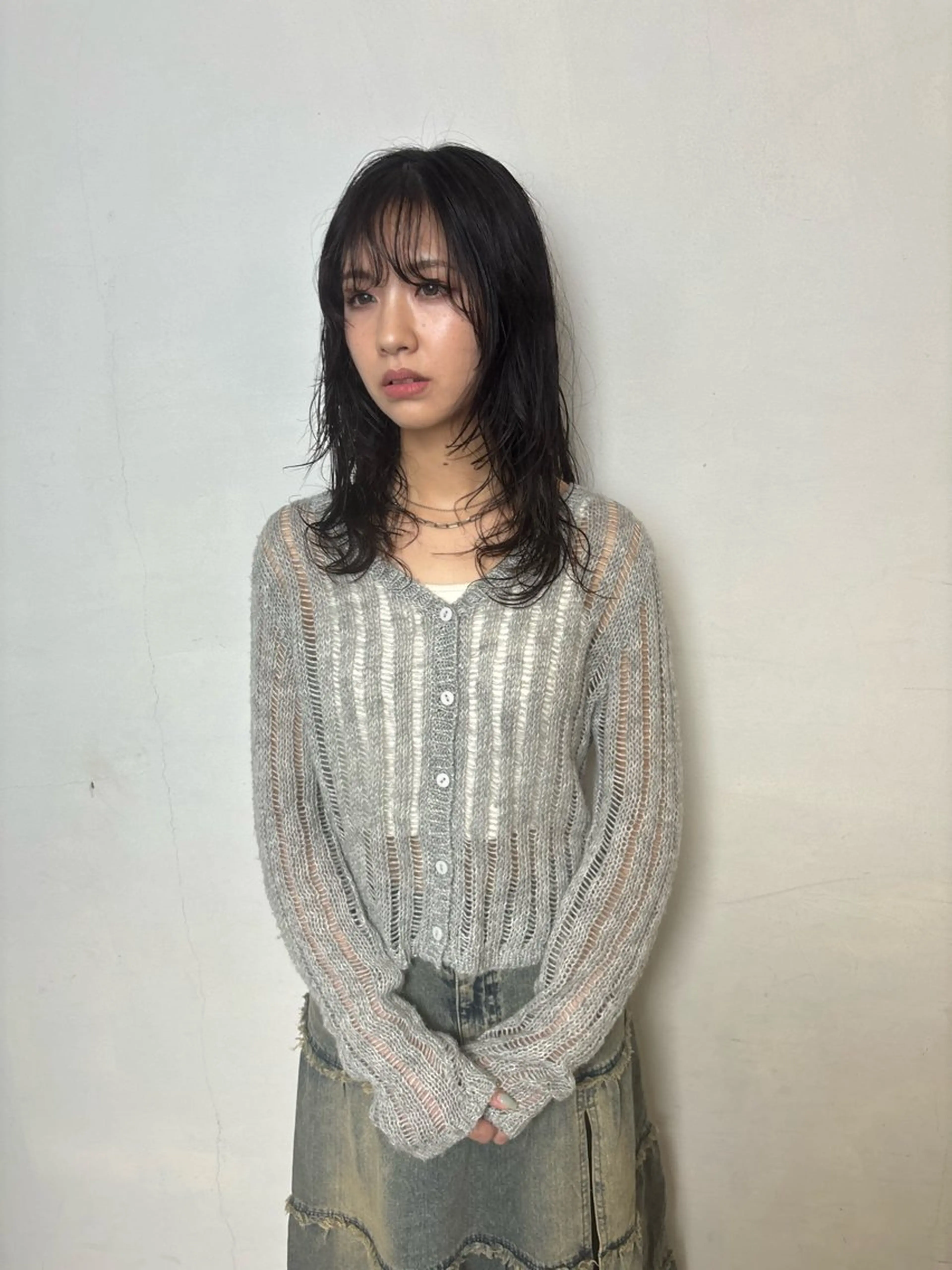 セミロング カット パーマ YAE所属・弘瀬 佑愛のヘアスタイル