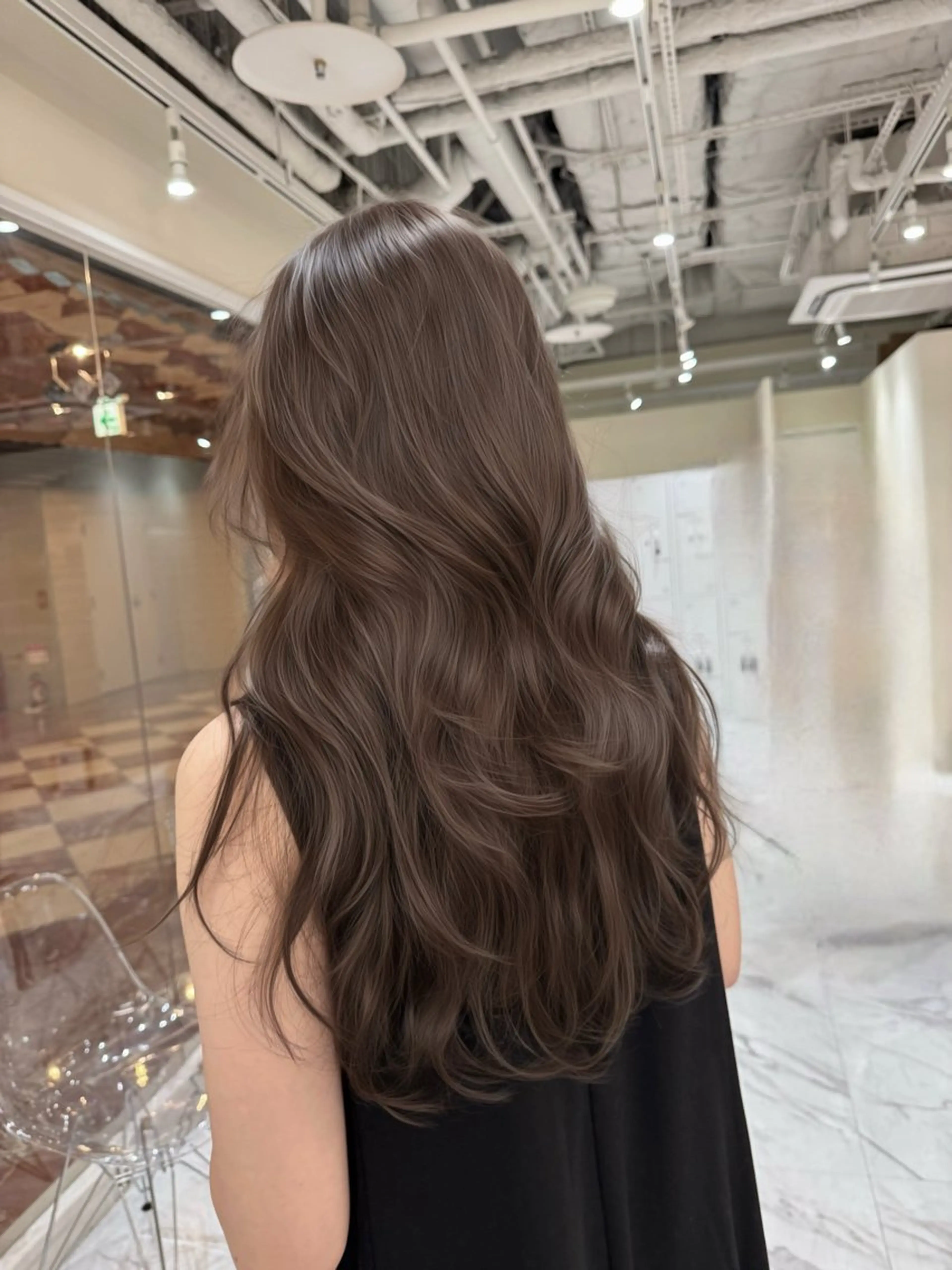 ロング カラー ヘアアレンジ 透明感カラー オリーブカラー カット ヘアカラー トリートメント 髪質改善特化 🫧松野力也のヘアスタイル