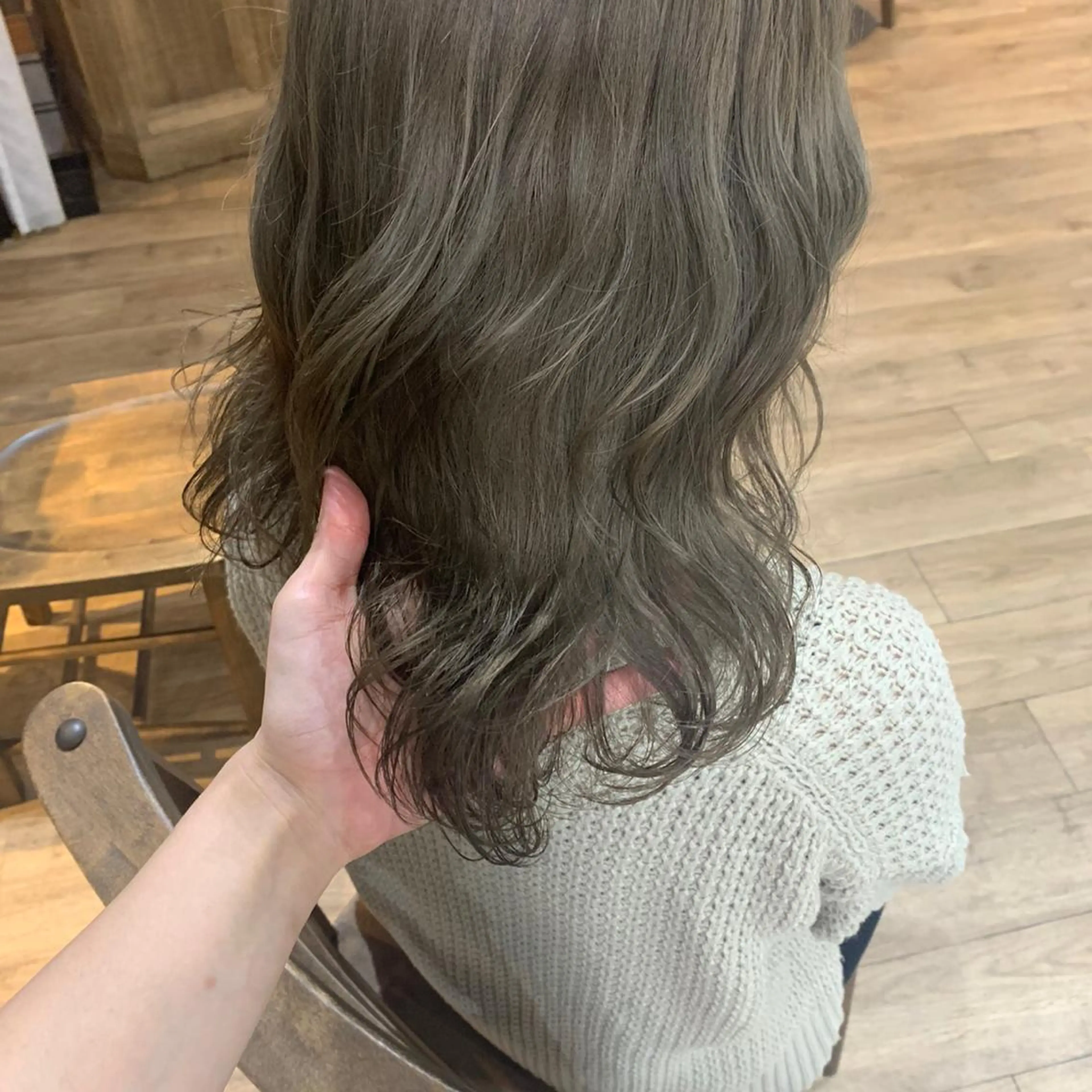 ロング カラー ヘアカラー トリートメント 酸性縮毛矯正 梅田茶屋町 Juriのヘアスタイル