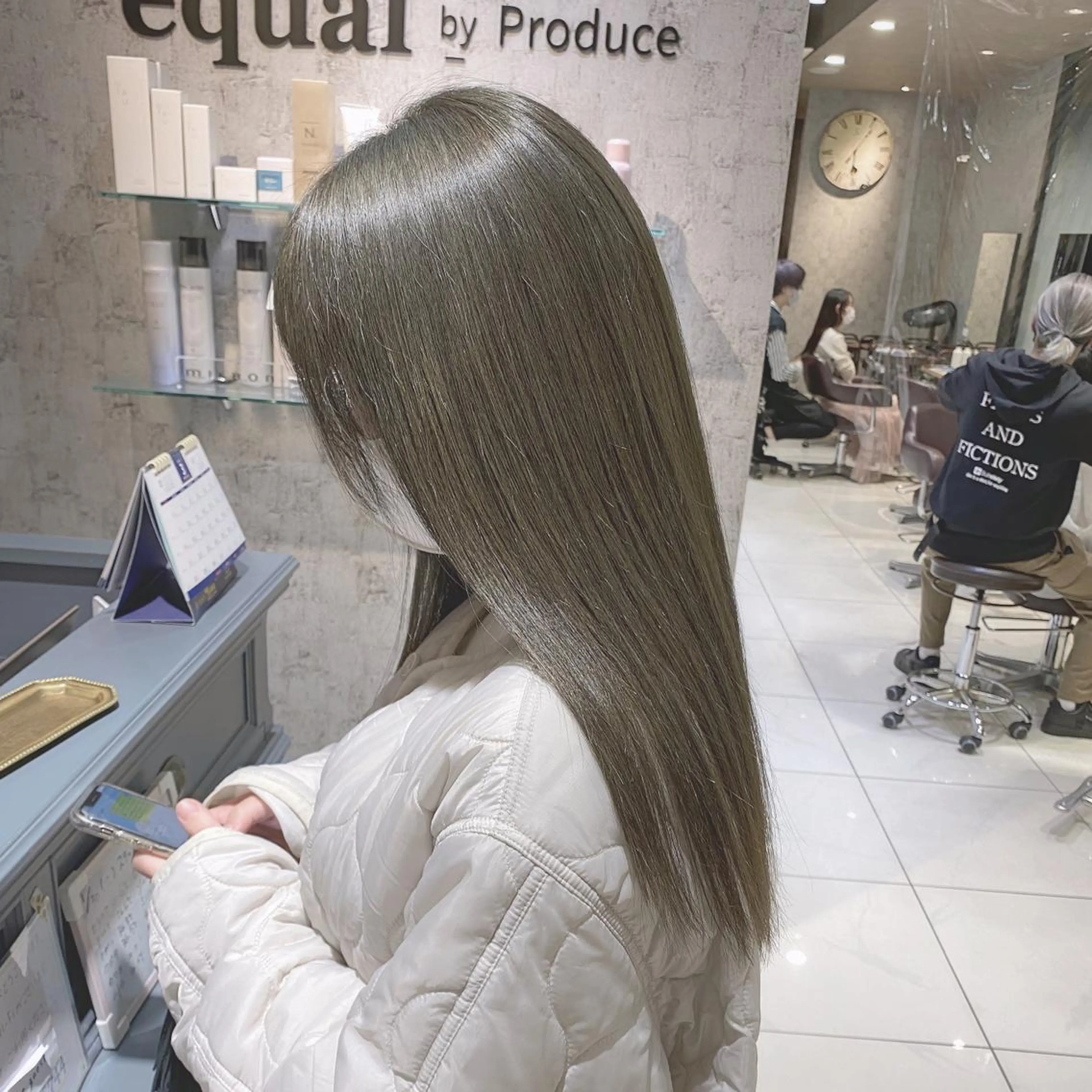 ロング カラー 縮毛矯正 トリートメント ✨髪質改善専門店✨ QOLU✨のヘアスタイル