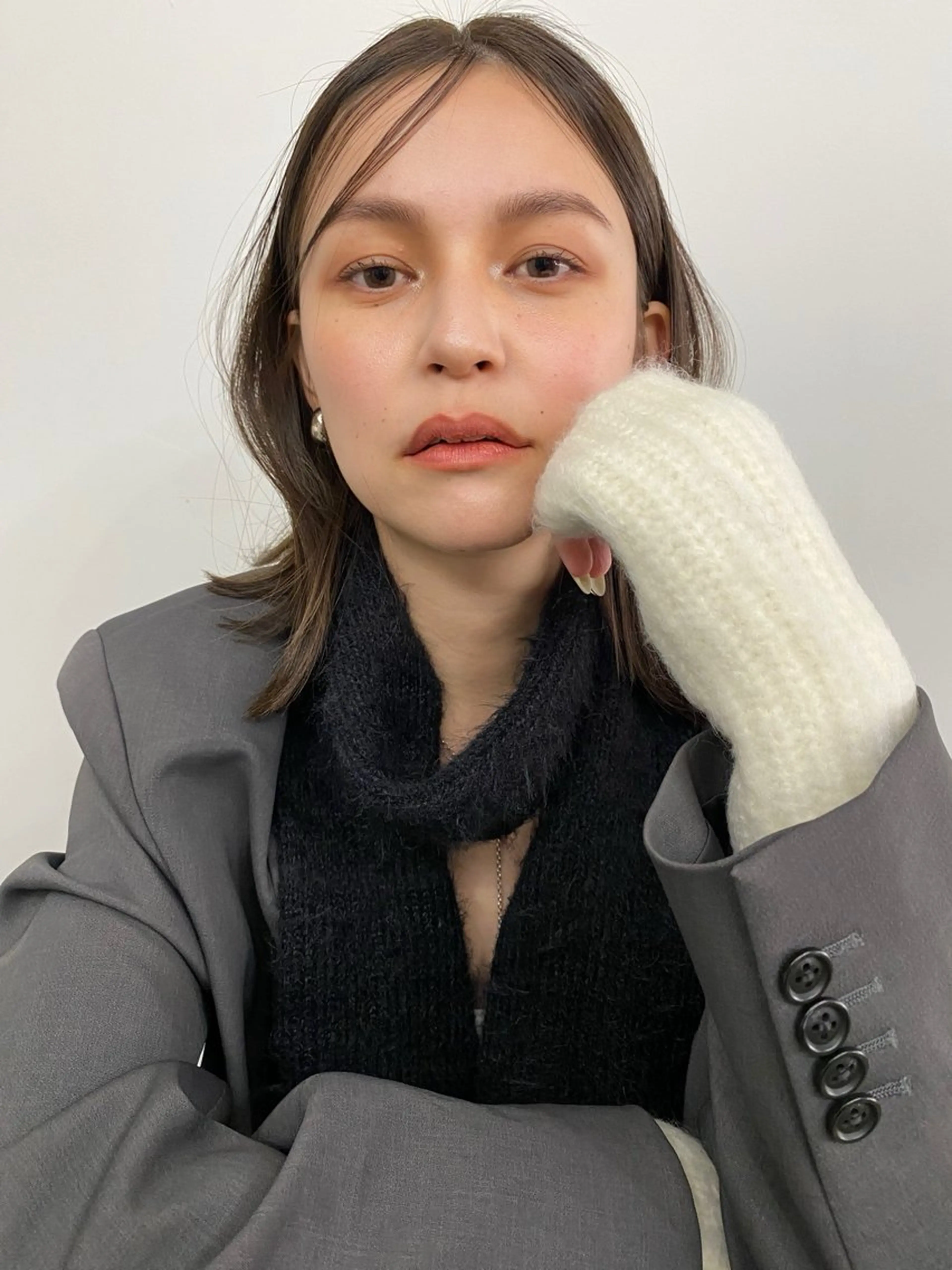 ミディアム カラー カット ヘアカラー トリートメント . nanamiのヘアスタイル