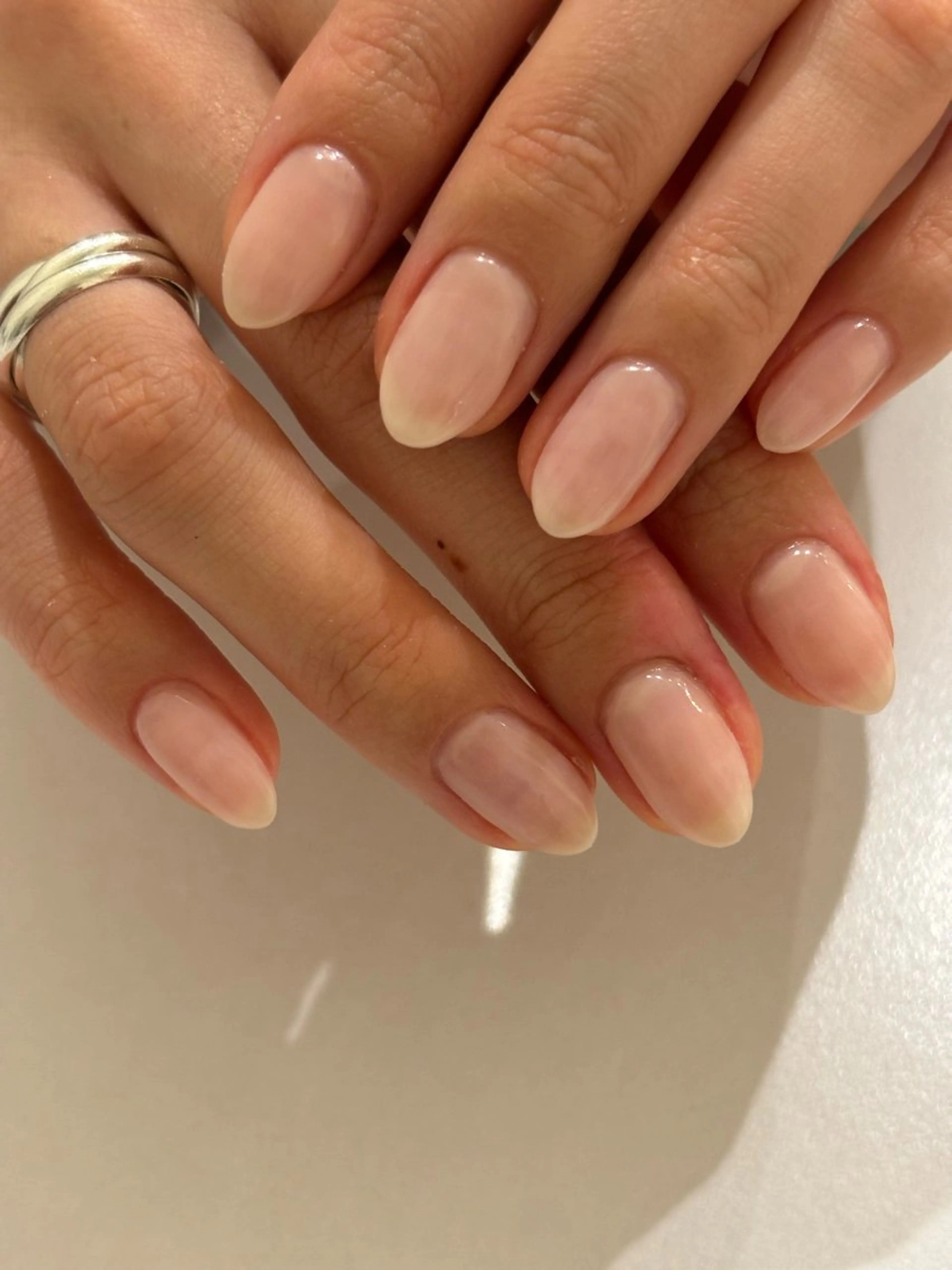 ネイル グラデーション ワンカラーネイル ピンク ハンドネイル Ann nailのネイルデザイン