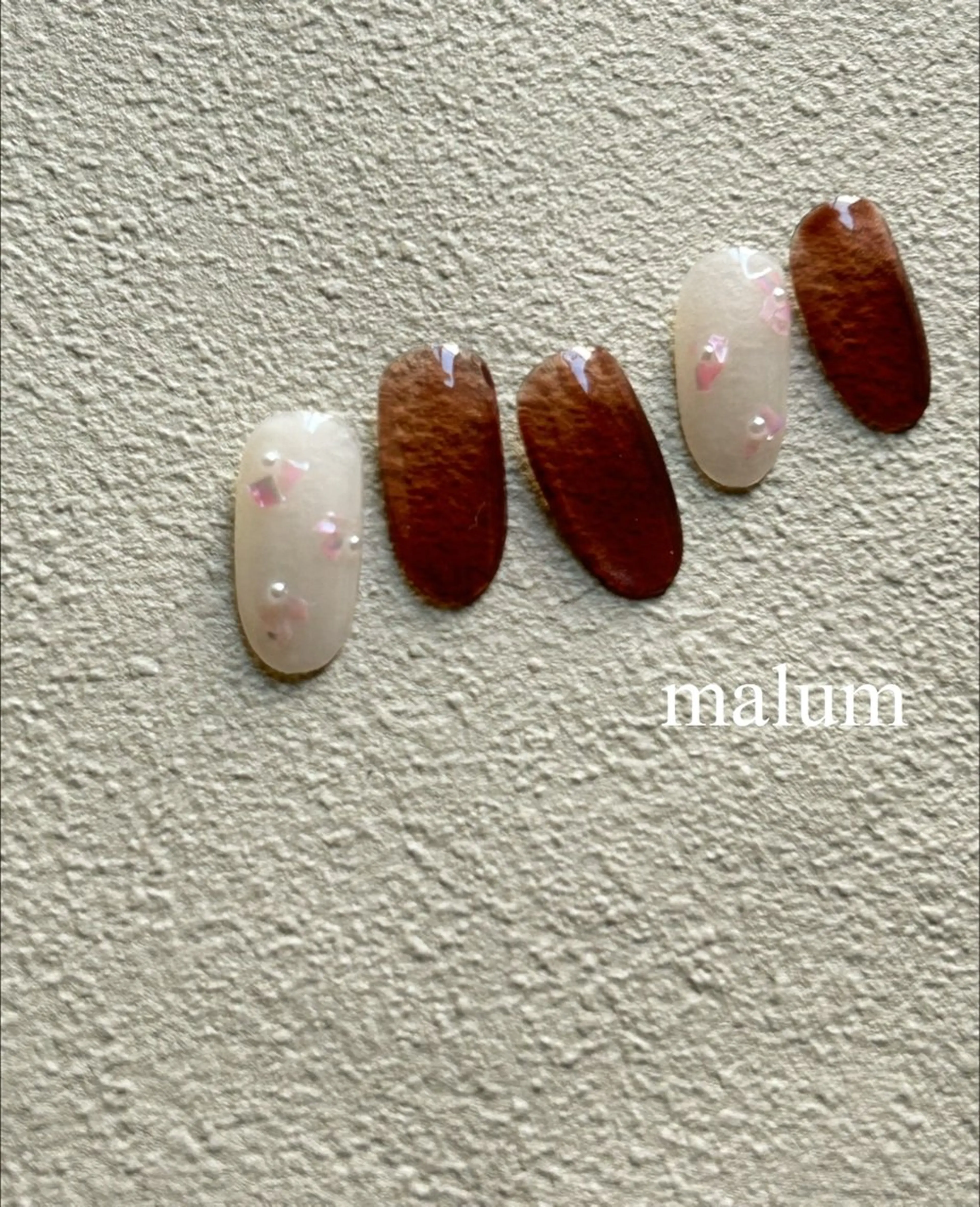 ネイル マグネットネイル ハンドネイル malum nailのネイルデザイン