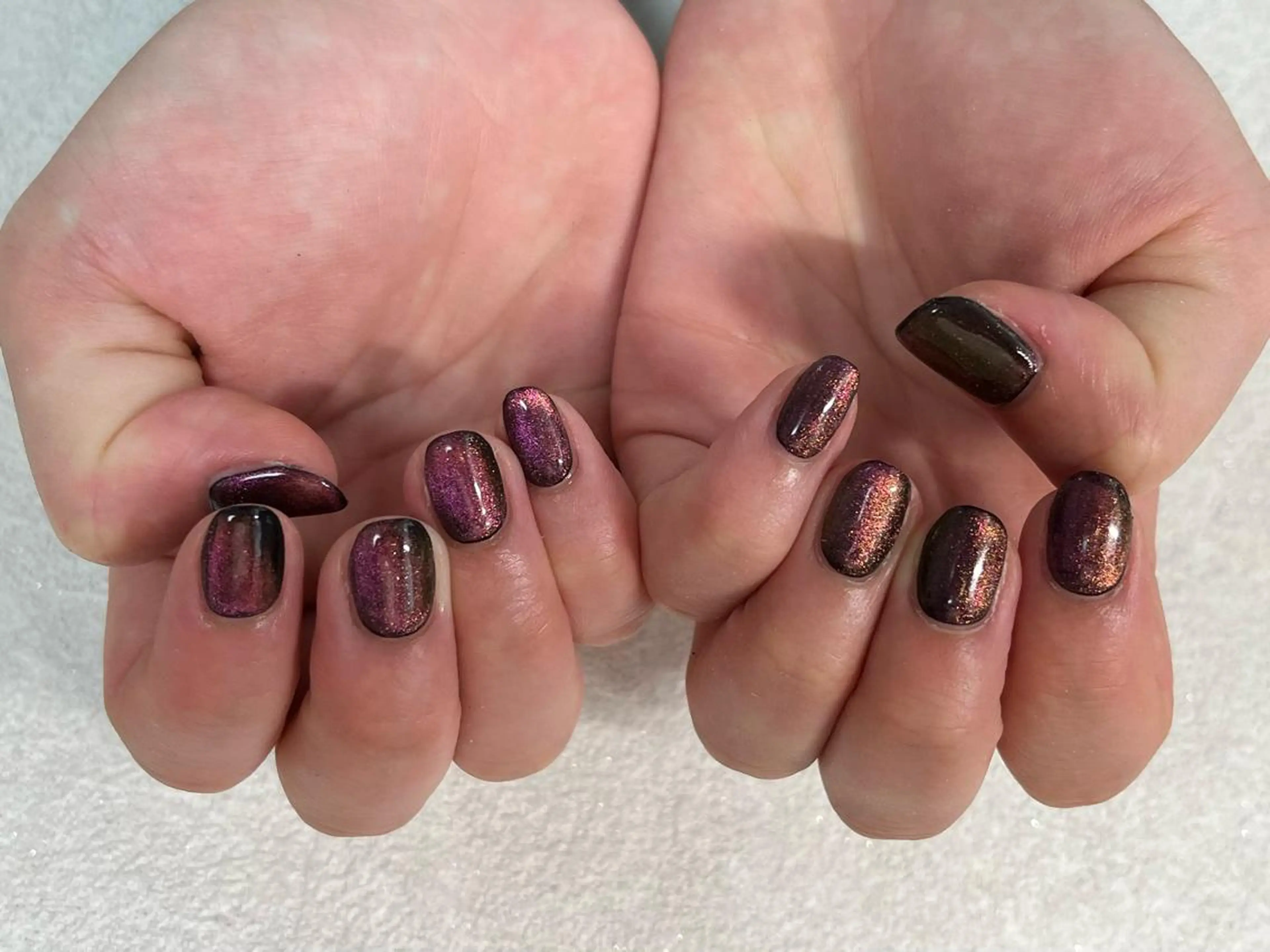 ネイル オーロラネイル フラワーネイル フットネイル フレンチネイル ジェルネイル ハンドネイル mogunail &blowのネイルデザイン