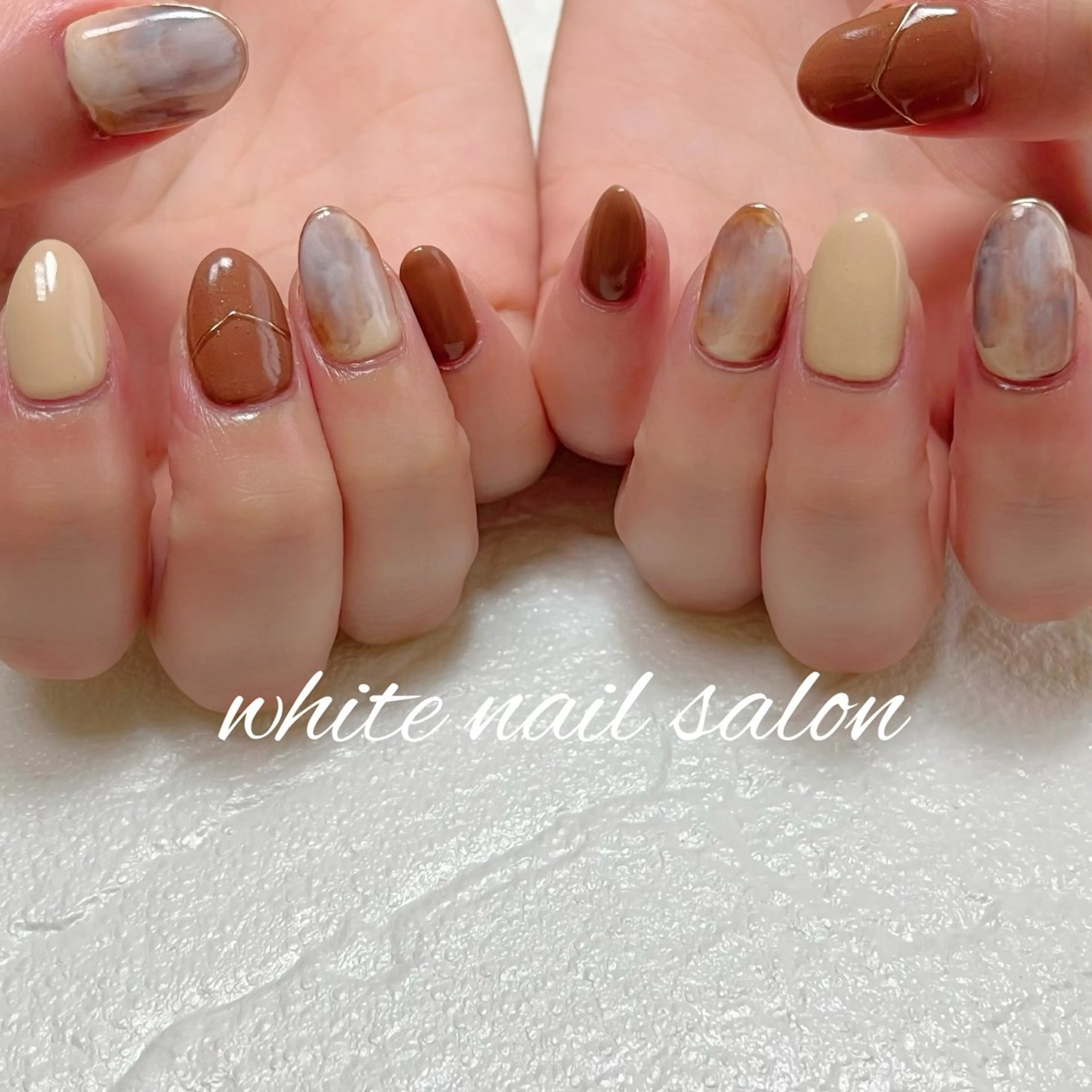 ネイル ラメ(グリッター) 持ち込み ハンドネイル white nail salonのネイルデザイン