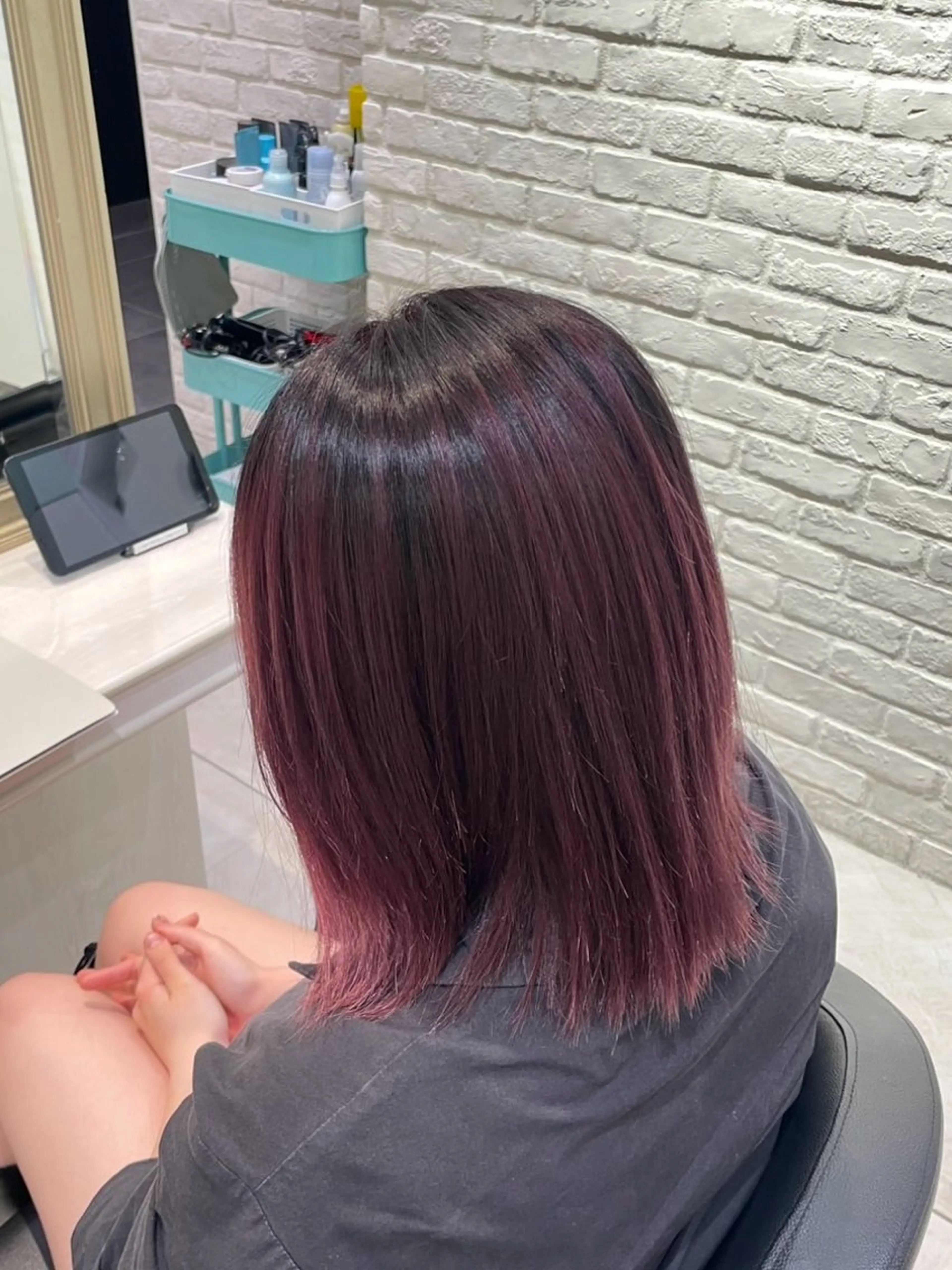ミディアム ヘアカラー 透明感カラー💞🌈 上尾/Airaのヘアスタイル
