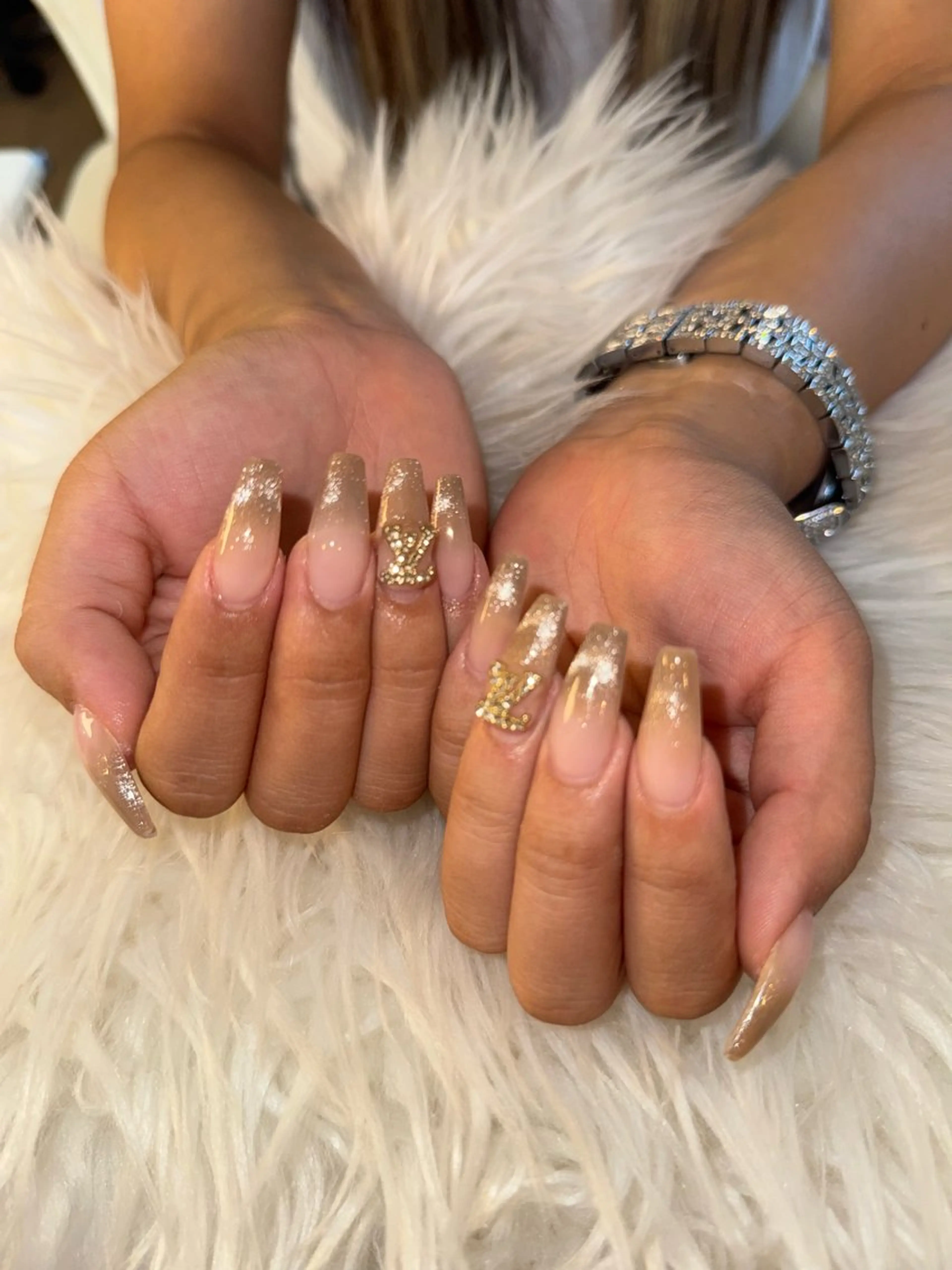 ロング LaLa Peach 崎原のネイルデザイン