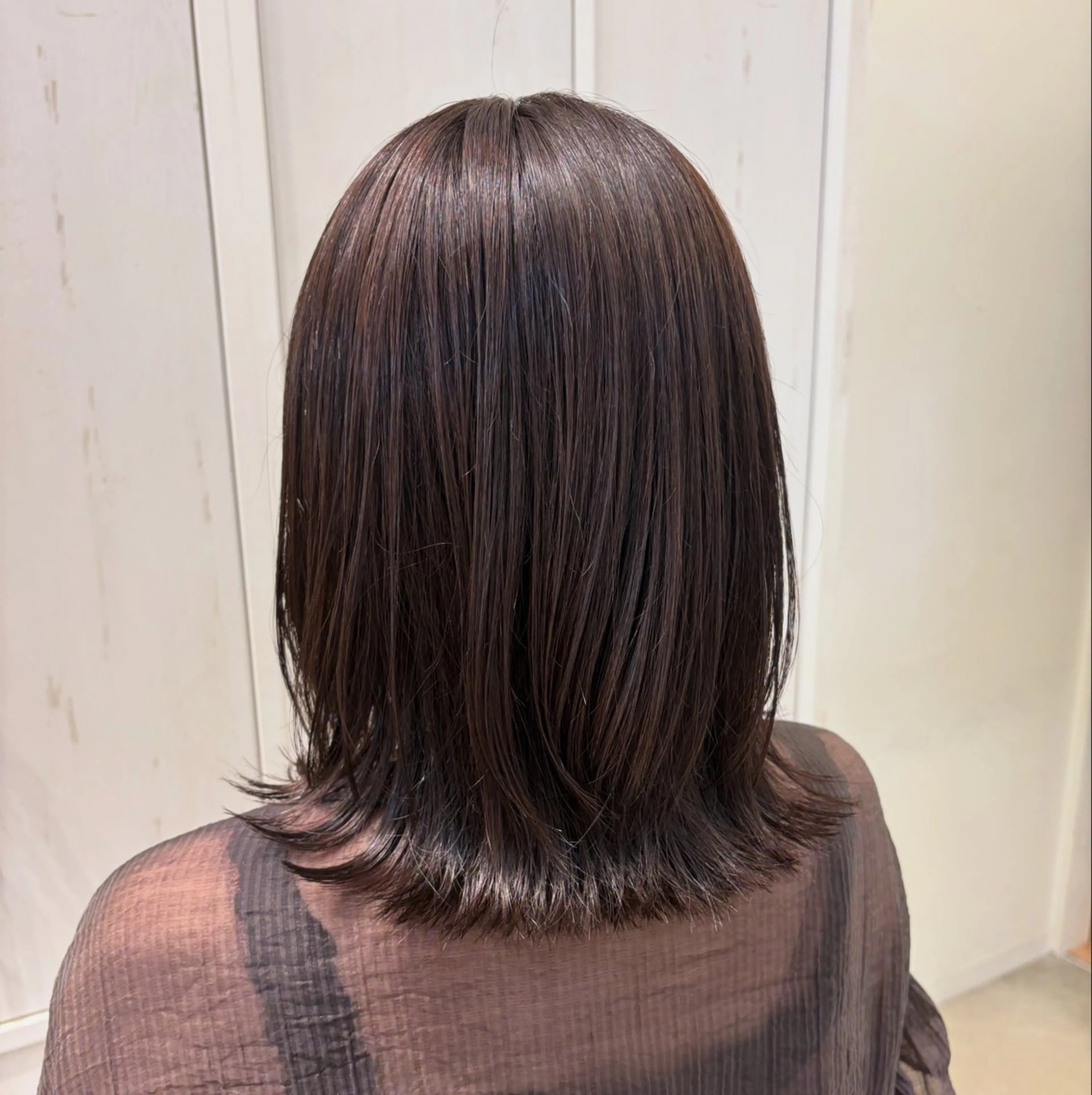 ミディアム カラー 透明感カラー グレージュ つちだ ゆうひ / 暗髪カラー⟡.·のヘアスタイル
