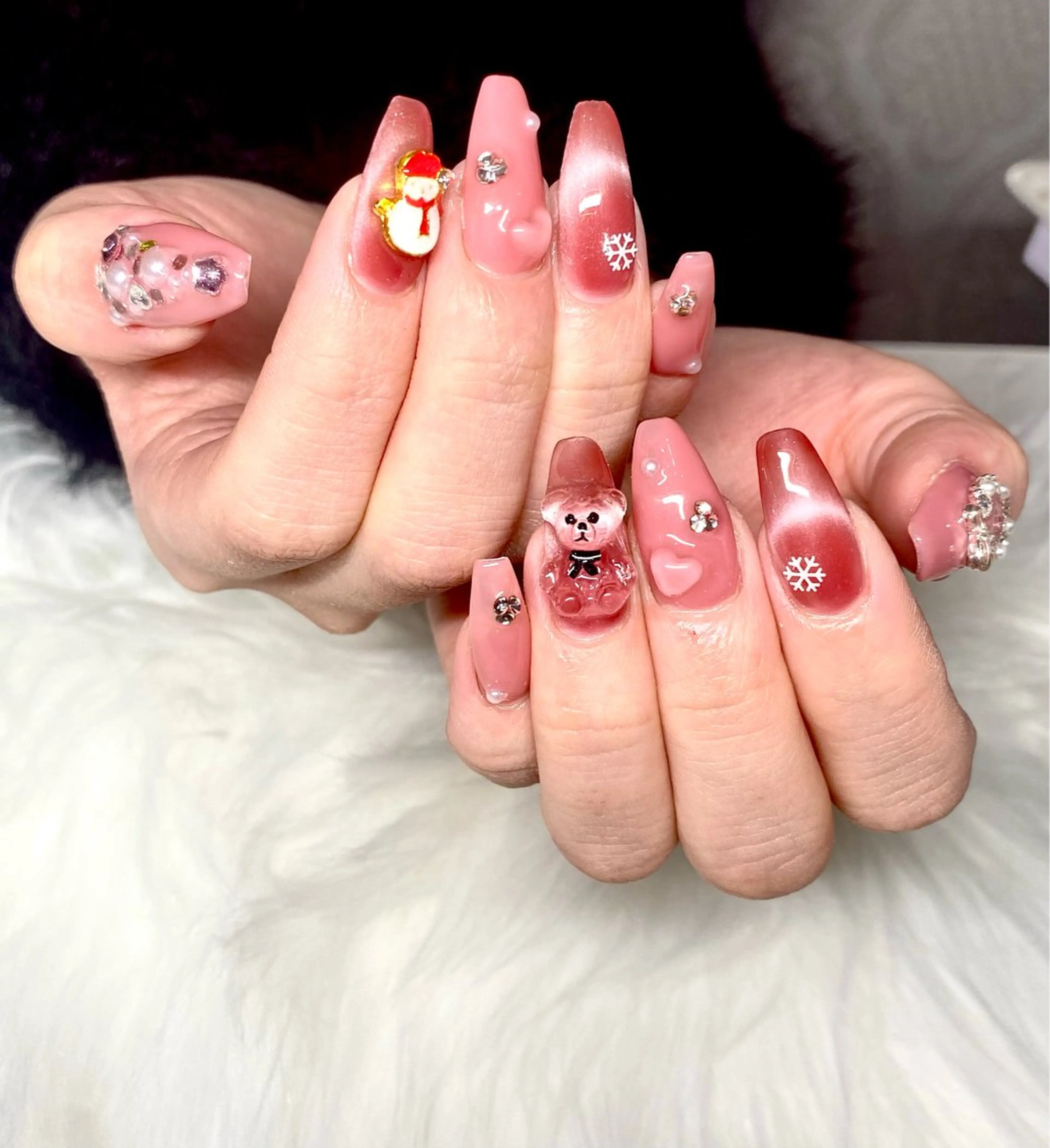 ネイル フレンチネイル マグネットネイル ネイルチップ Hi beauty 渋谷のネイルデザイン