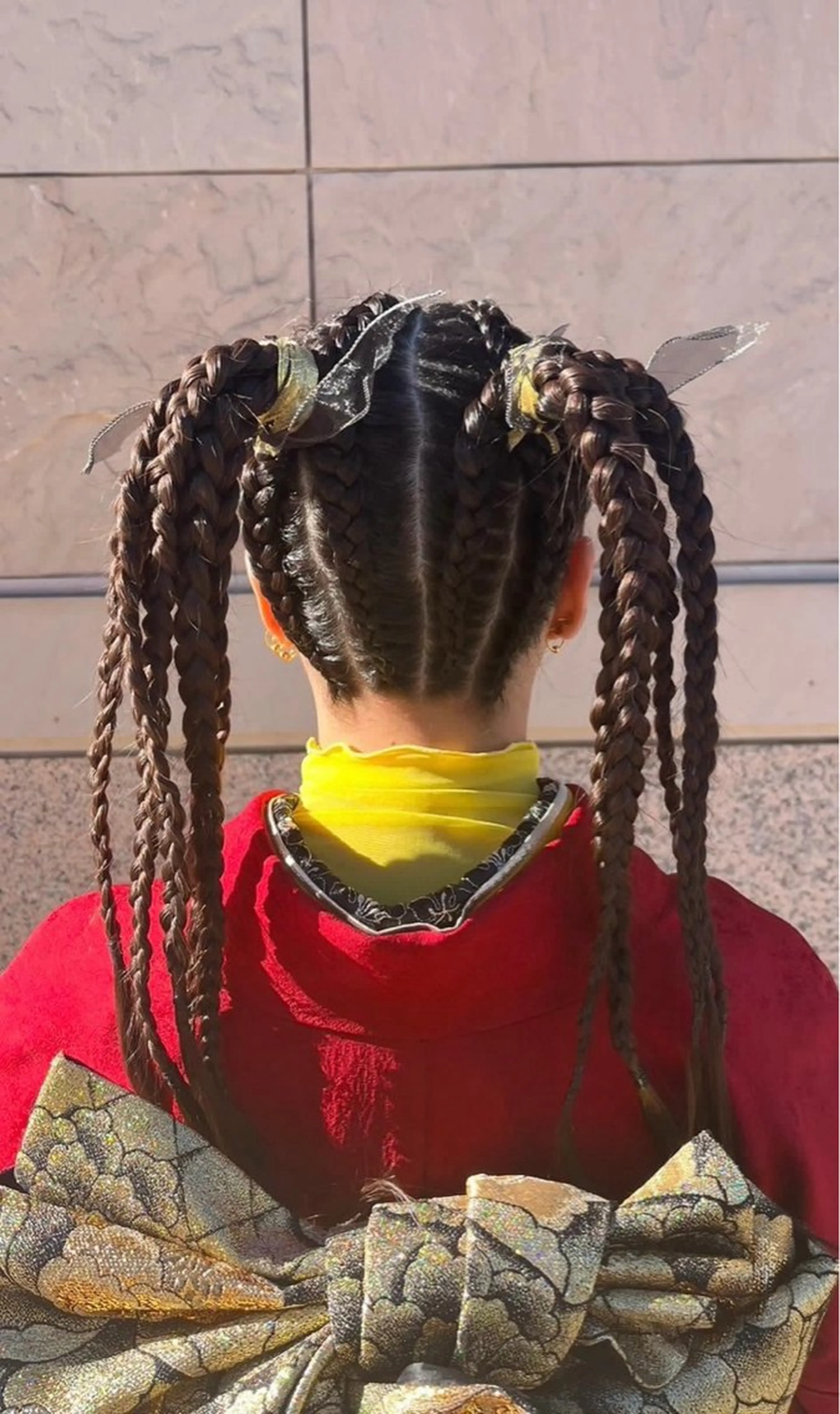 ロング ヘアセット 艶カラー/レイヤー /メンズ/マツエクのヘアスタイル