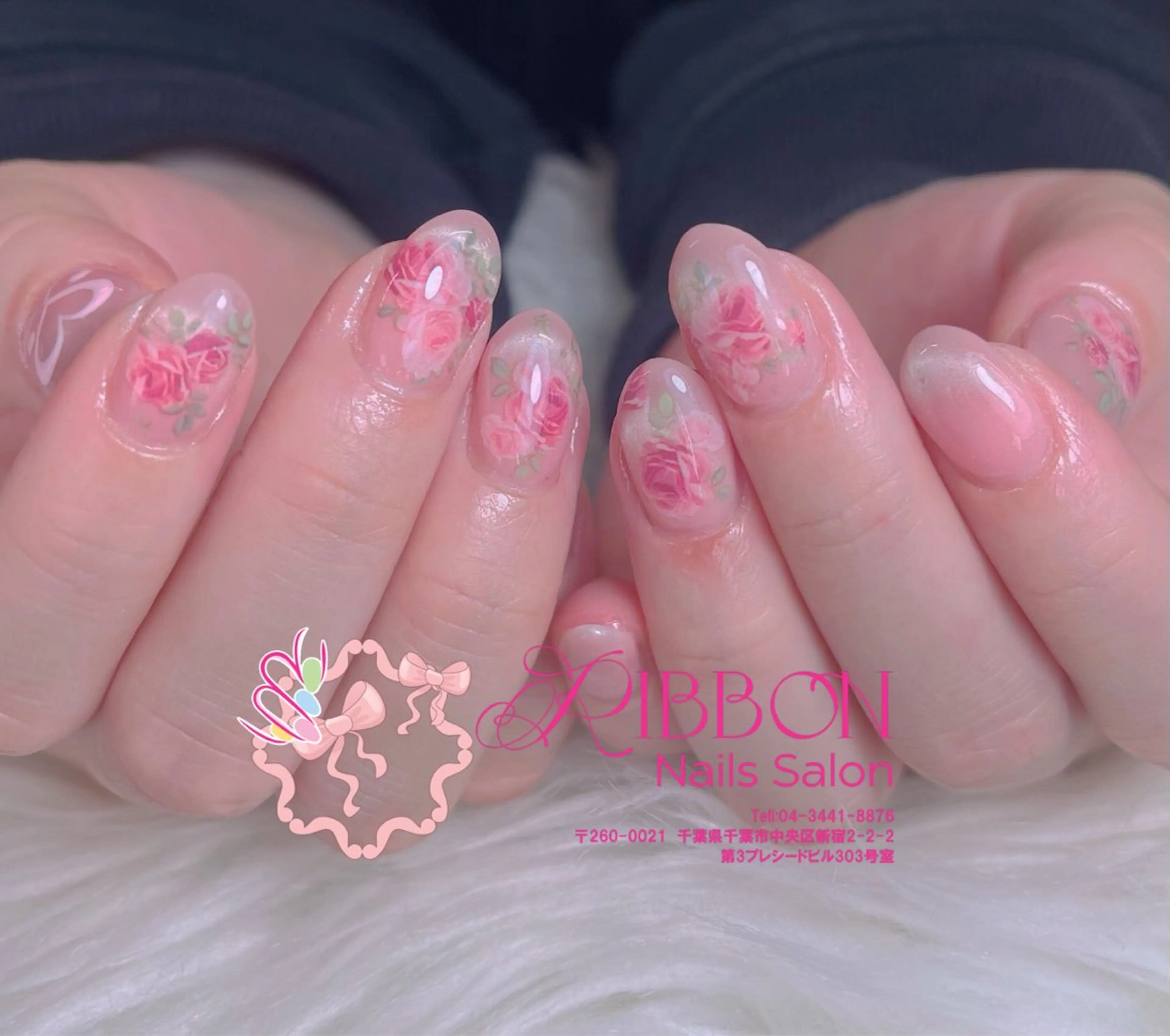 ネイル チークネイル フットネイル フレンチネイル グラデーション 韓国ネイル ハンドネイル Ribbonnail salonのネイルデザイン