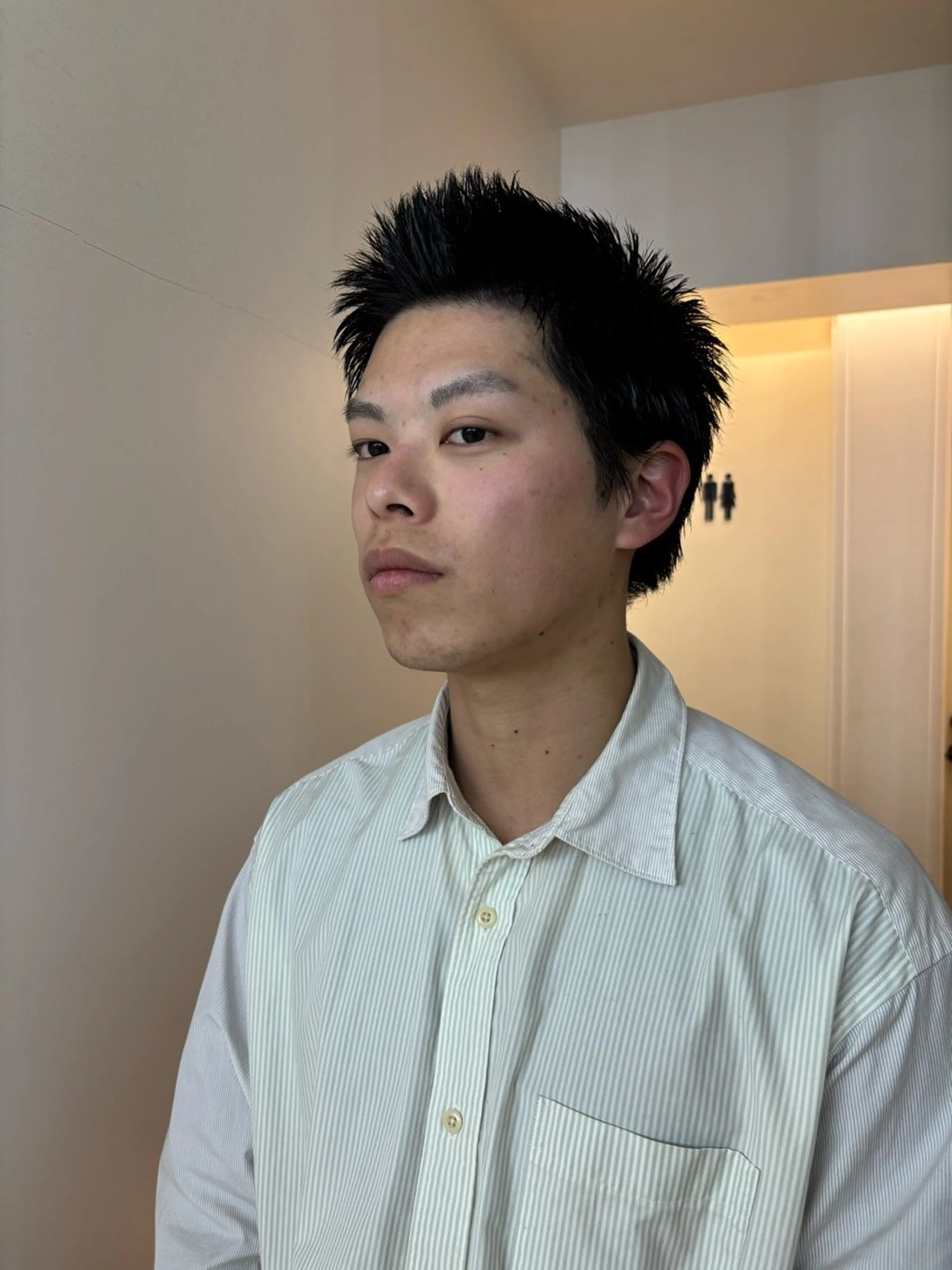 ショート メンズ カット ヘアカラー メンズパーマ/ メッシュ📍ﾕﾘのヘアスタイル