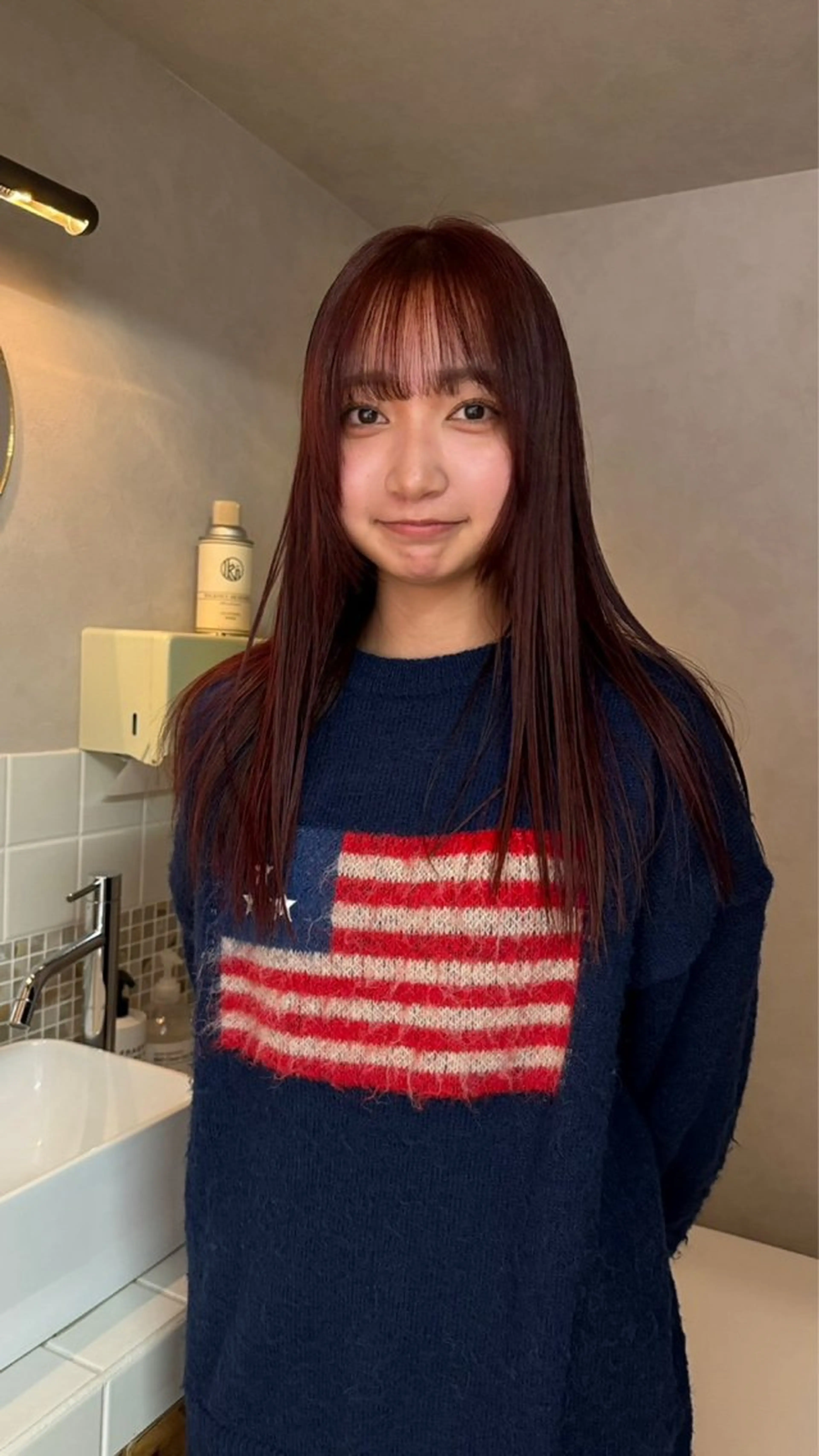 ロング カット ヘアカラー トリートメント udaハイトーン /ボブ/レイヤーのヘアスタイル