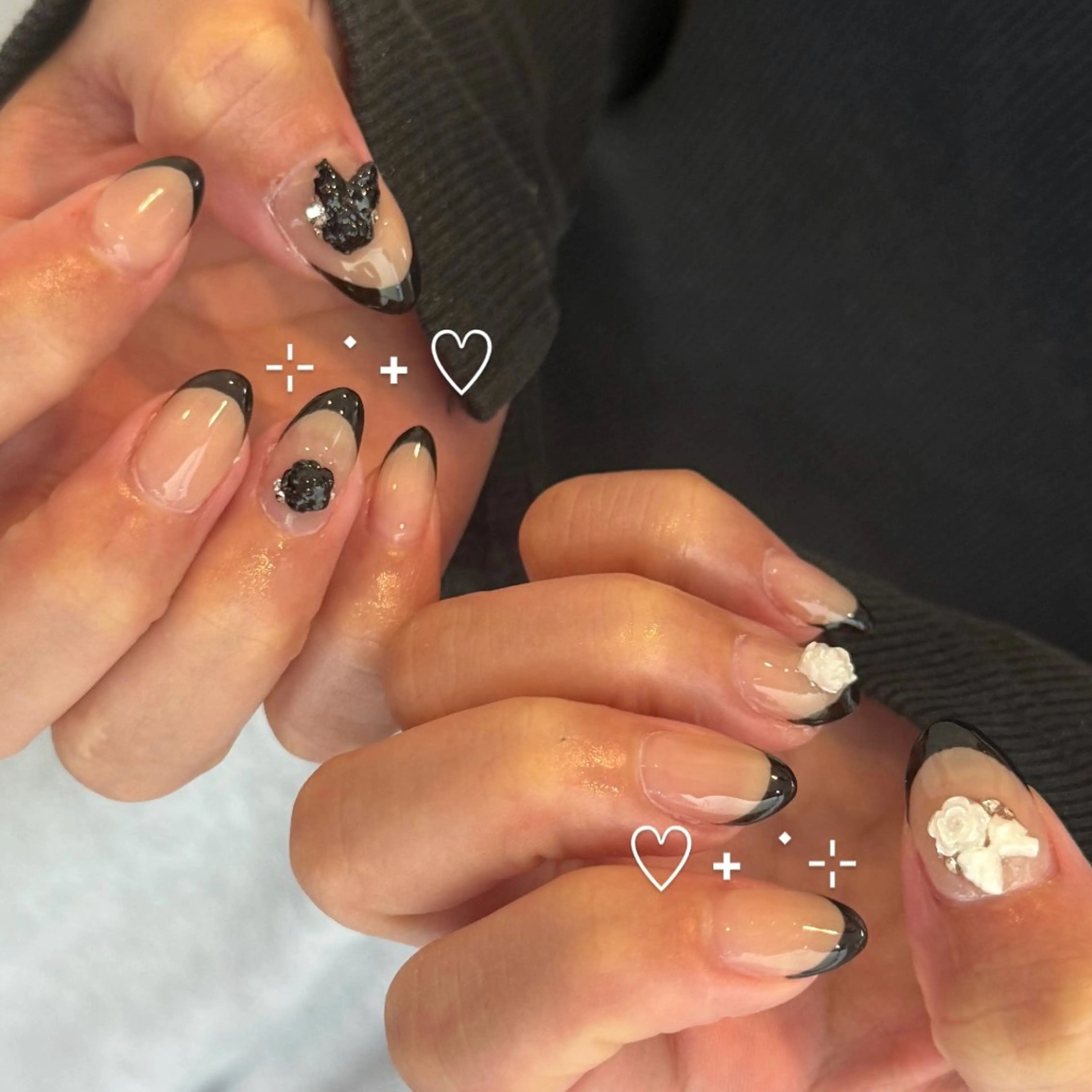 ネイル リボン ハンドネイル WOLTOKYO渋谷 yunaのネイルデザイン