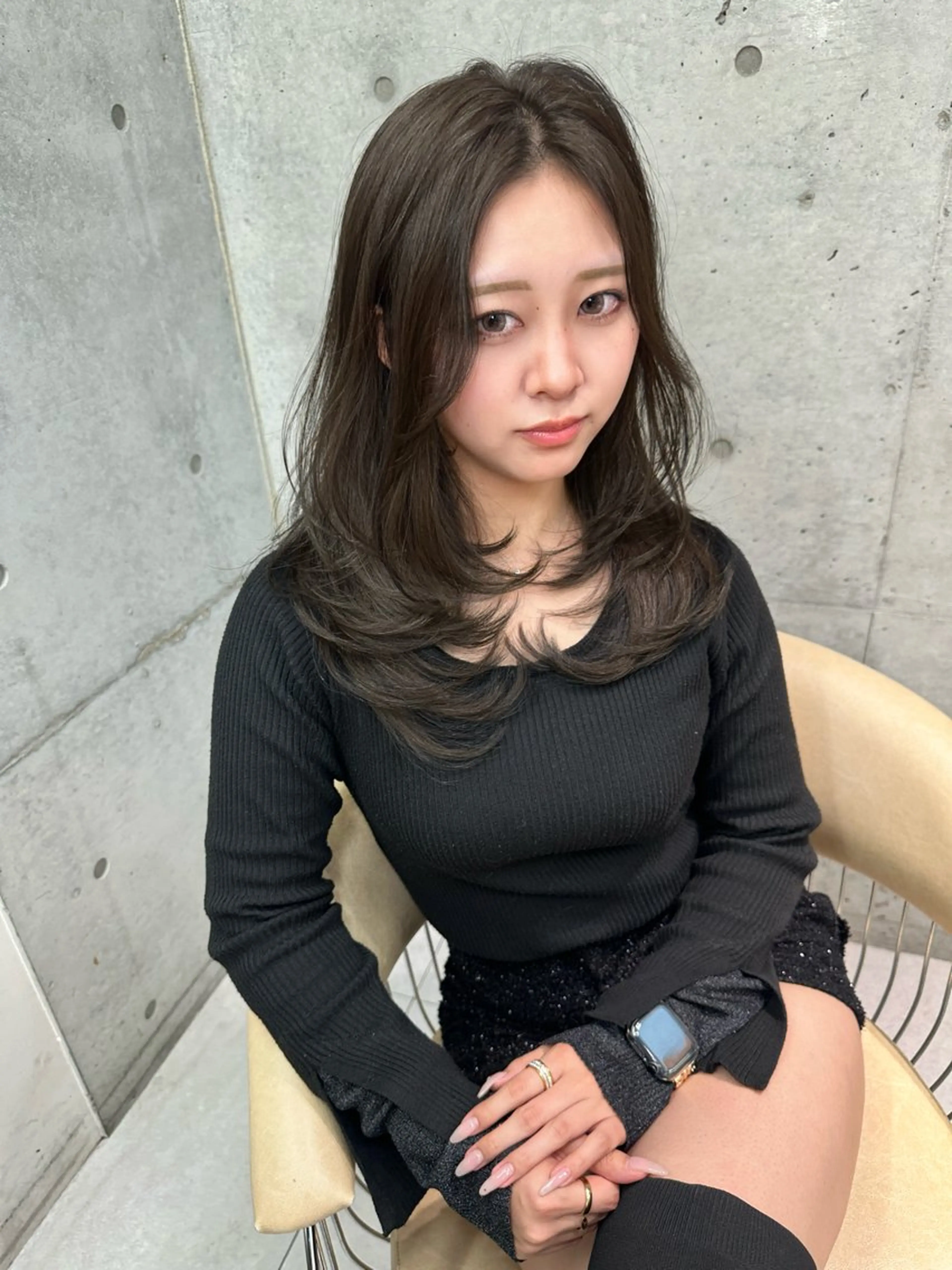 セミロング カラー カット ヘアカラー トリートメント 《髪質改善✖️オリー ブ🧸》小嶋拓也のヘアスタイル