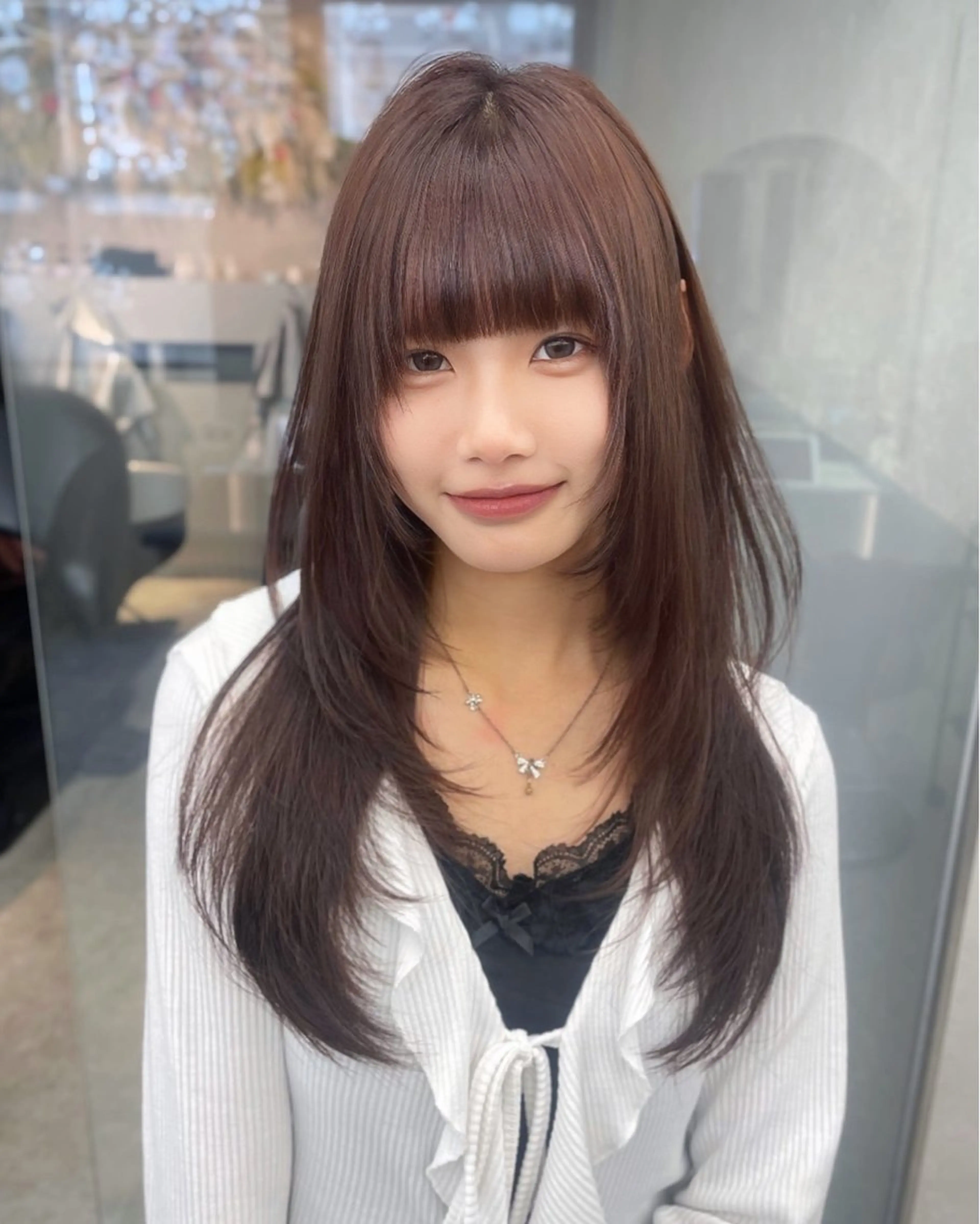 ロング カラー ヘアアレンジ 韓国ヘア/レイヤー Londエレンのヘアスタイル