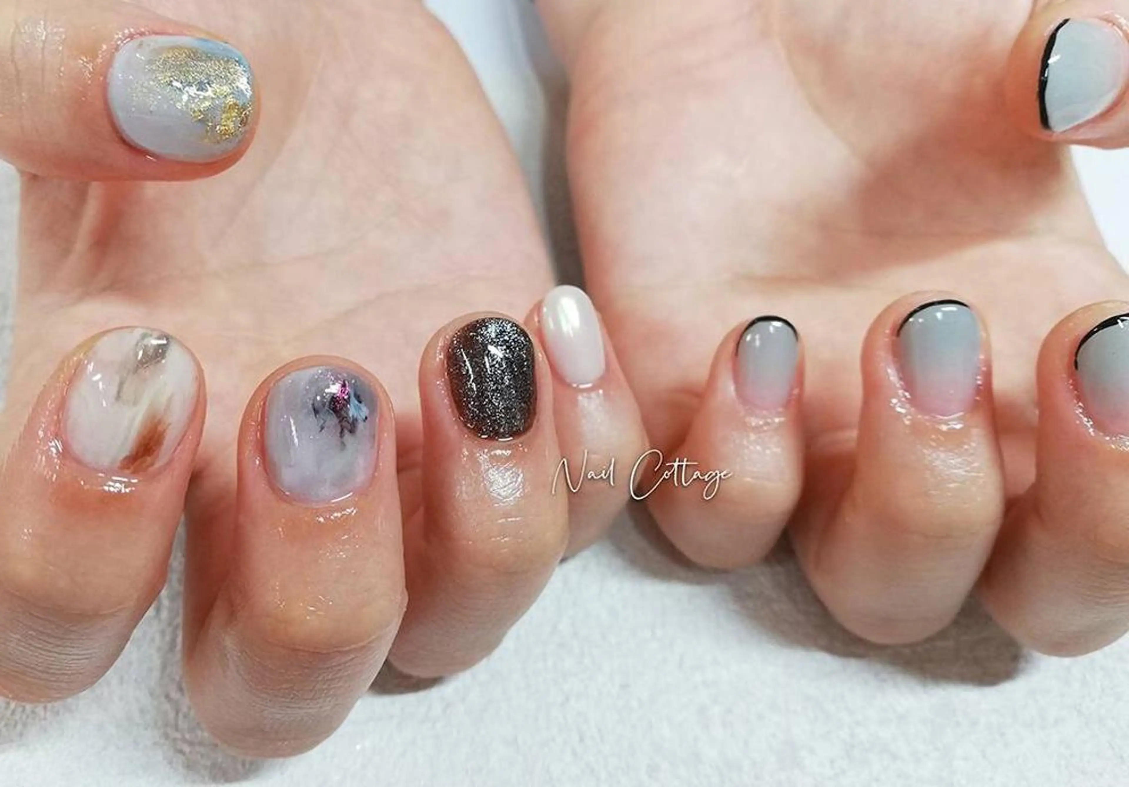 ネイル ニュアンスネイル シンプルネイル Nail cottageのネイルデザイン