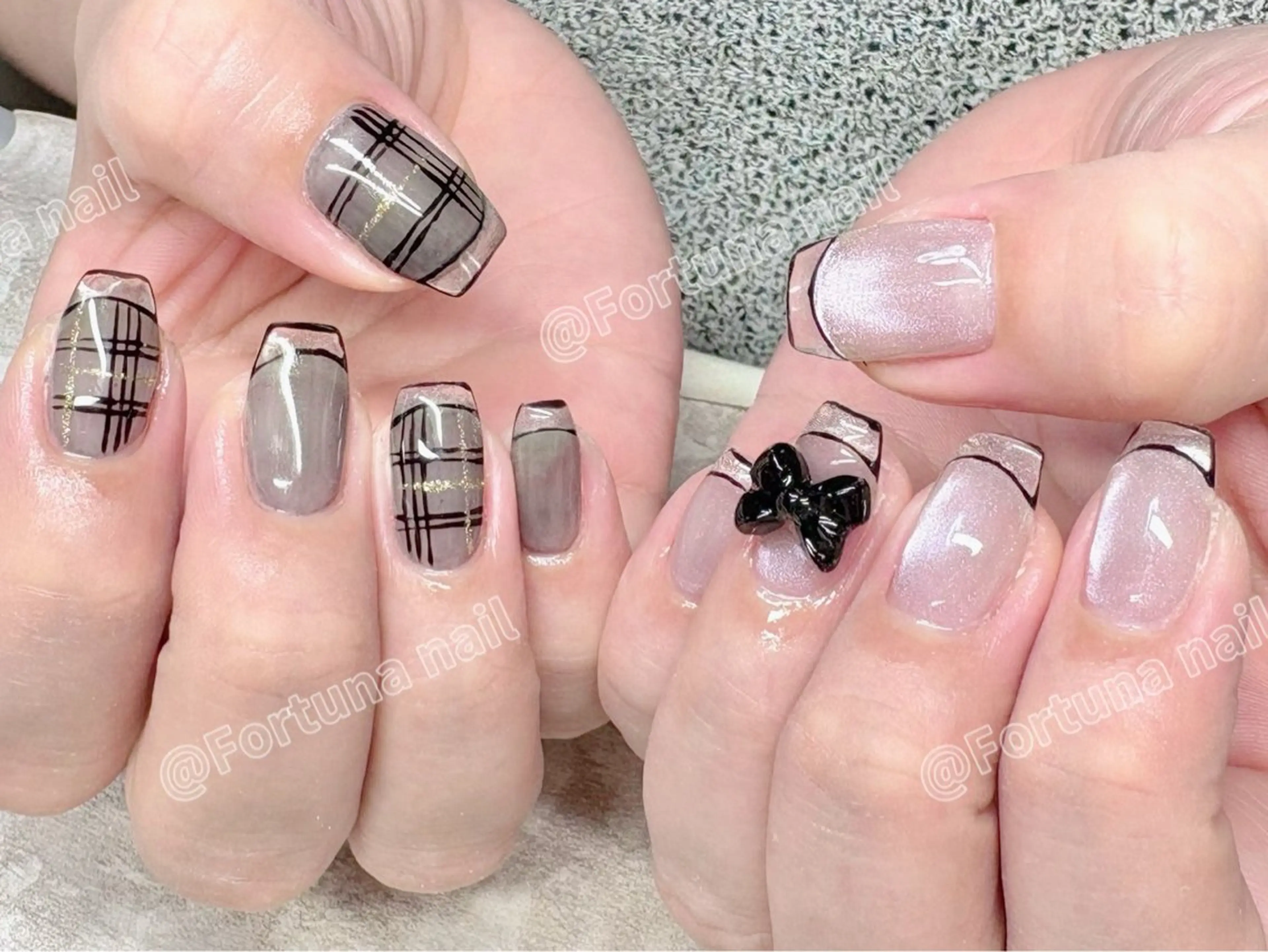 ネイル 持ち込み ハンドネイル ハンドケア Nail •Head スパFortunaのネイルデザイン