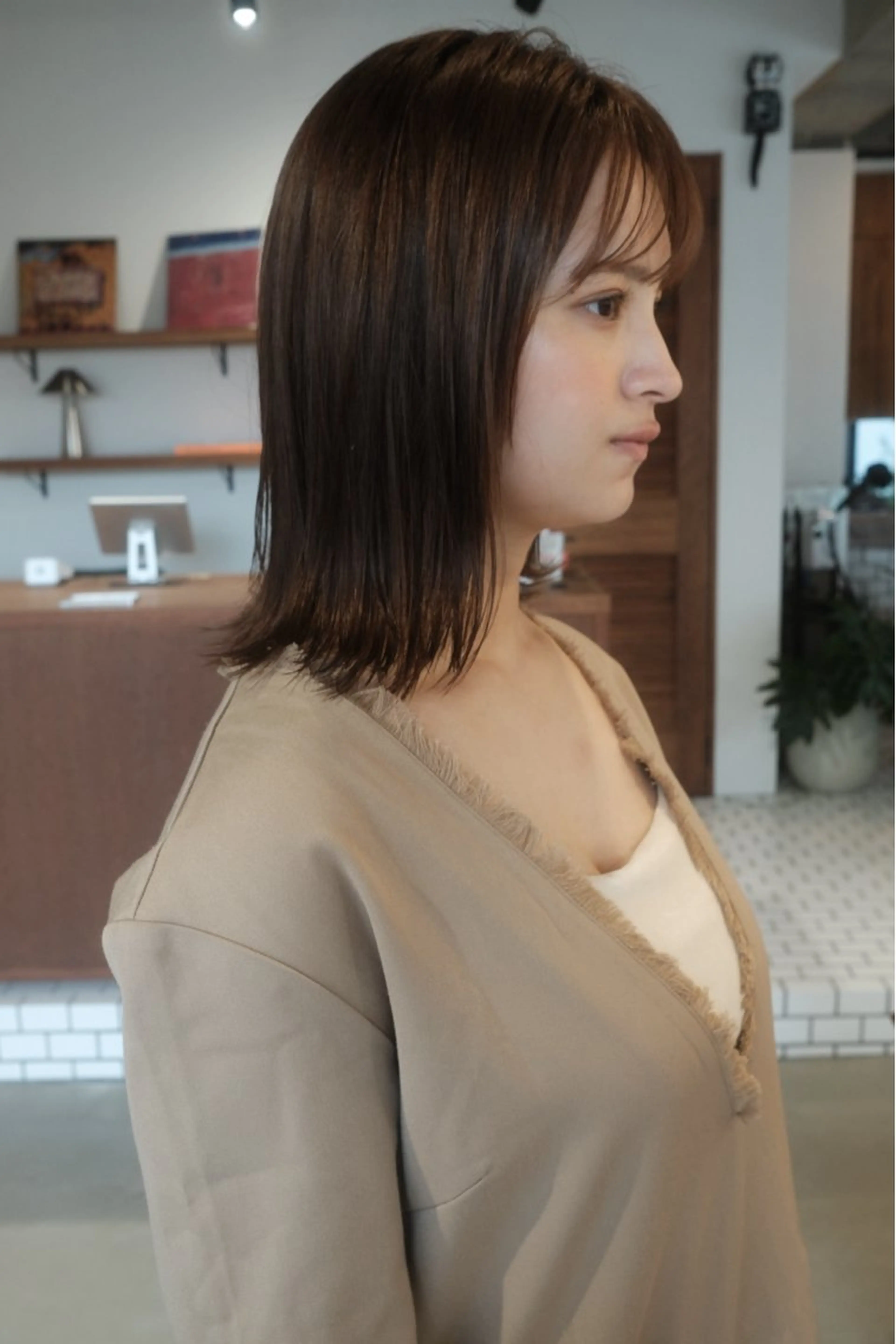 セミロング ボブ kaito /都立大学herのヘアスタイル