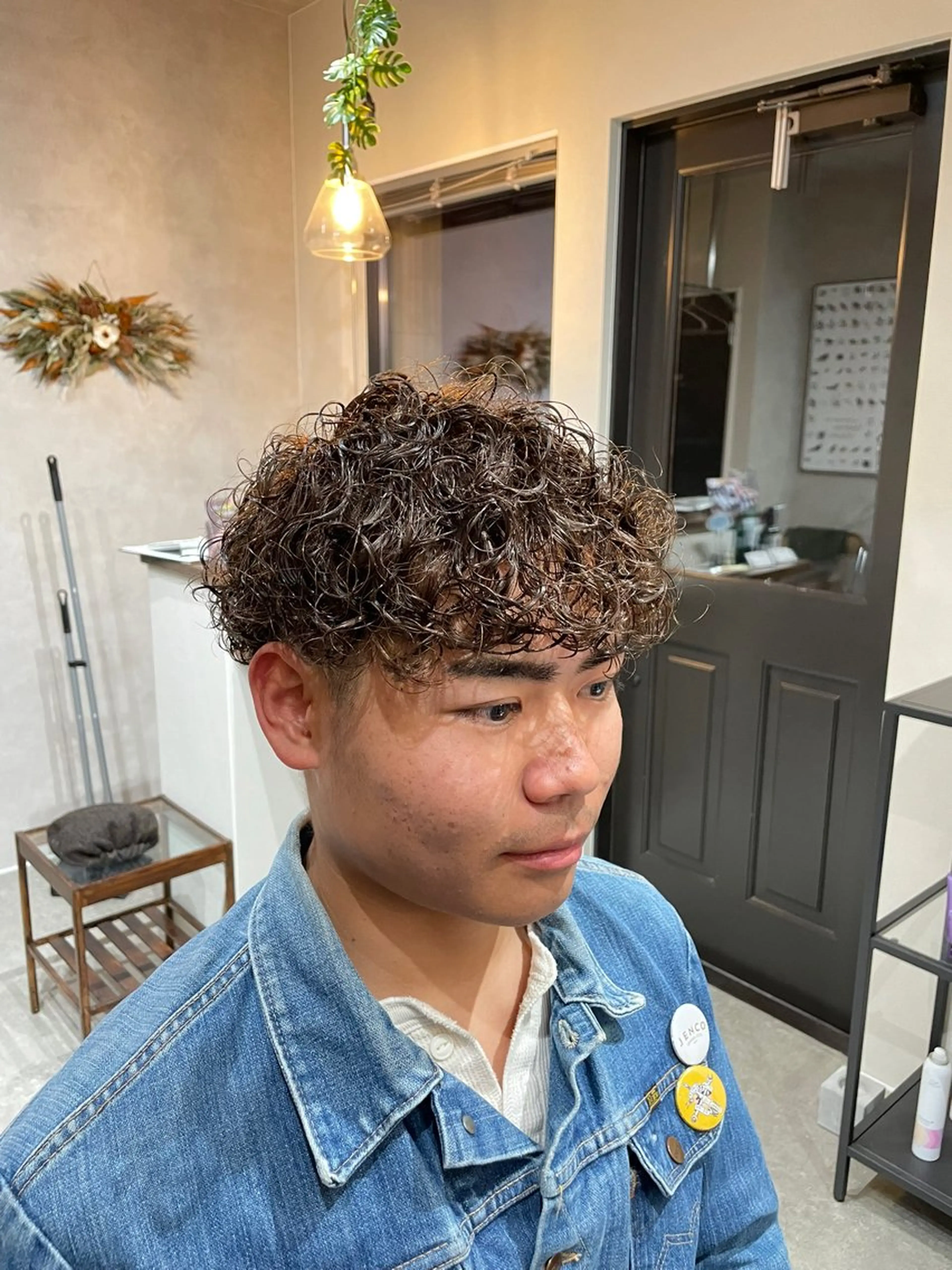 パーマ メンズ メンズパーマ プードルパーマ プードルパーマ プライベートサロン/ 完全貸切/knotのヘアスタイル