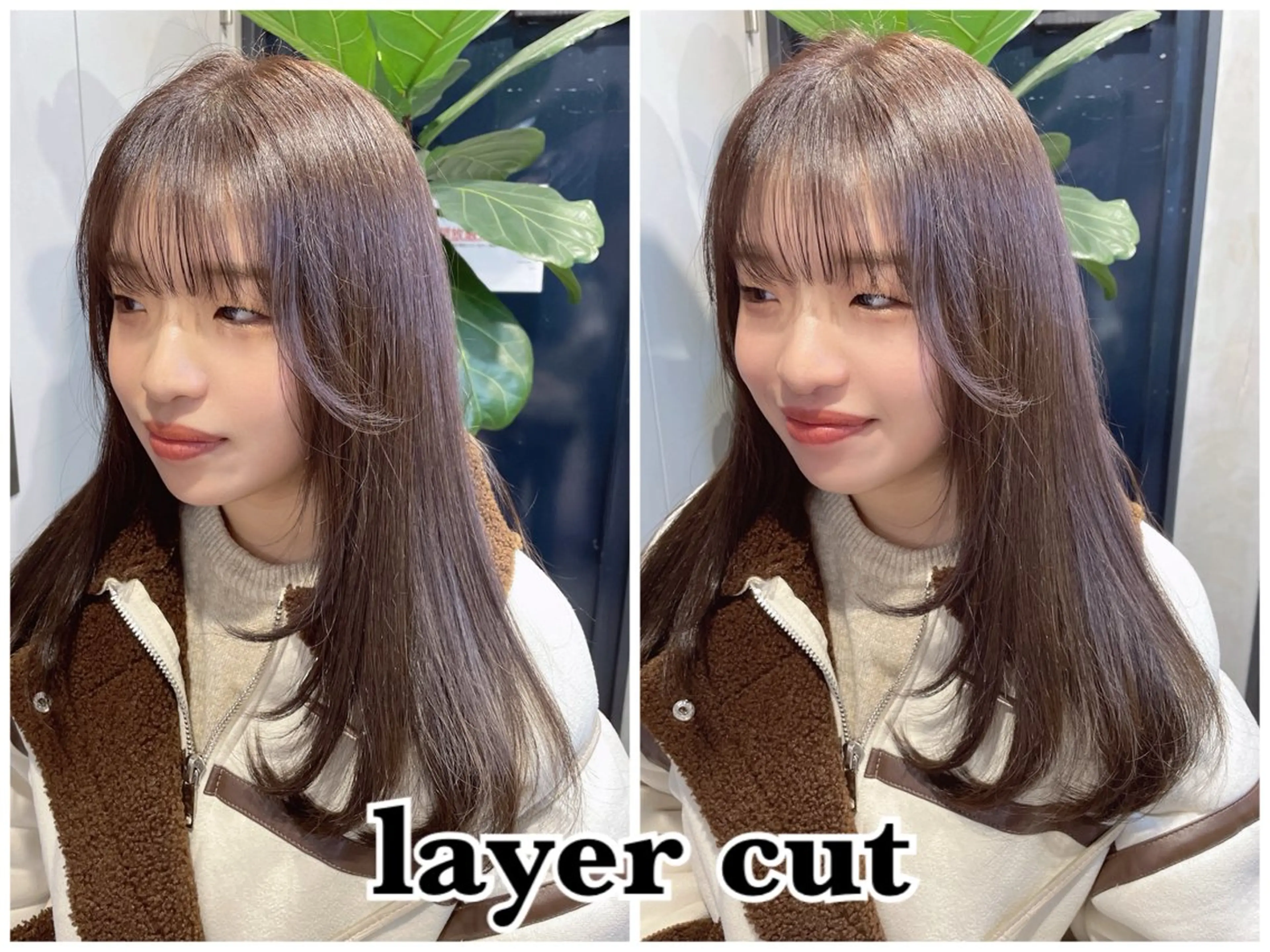 ロング 韓国風ヘア レイヤーカット メンズ縮毛矯正 ブリーチカラー/まやのヘアスタイル