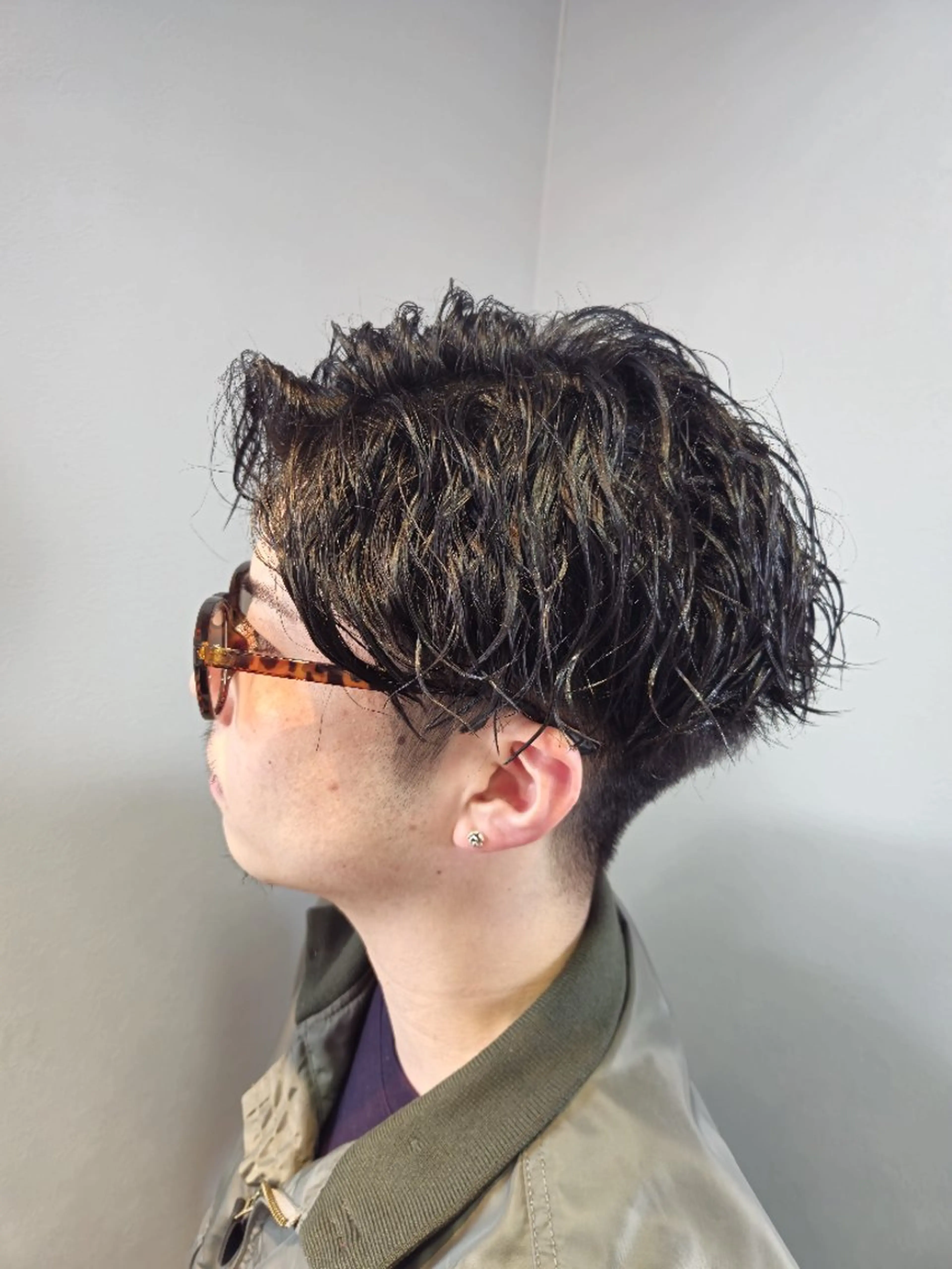 パーマ メンズ 荒井 琢人のヘアスタイル