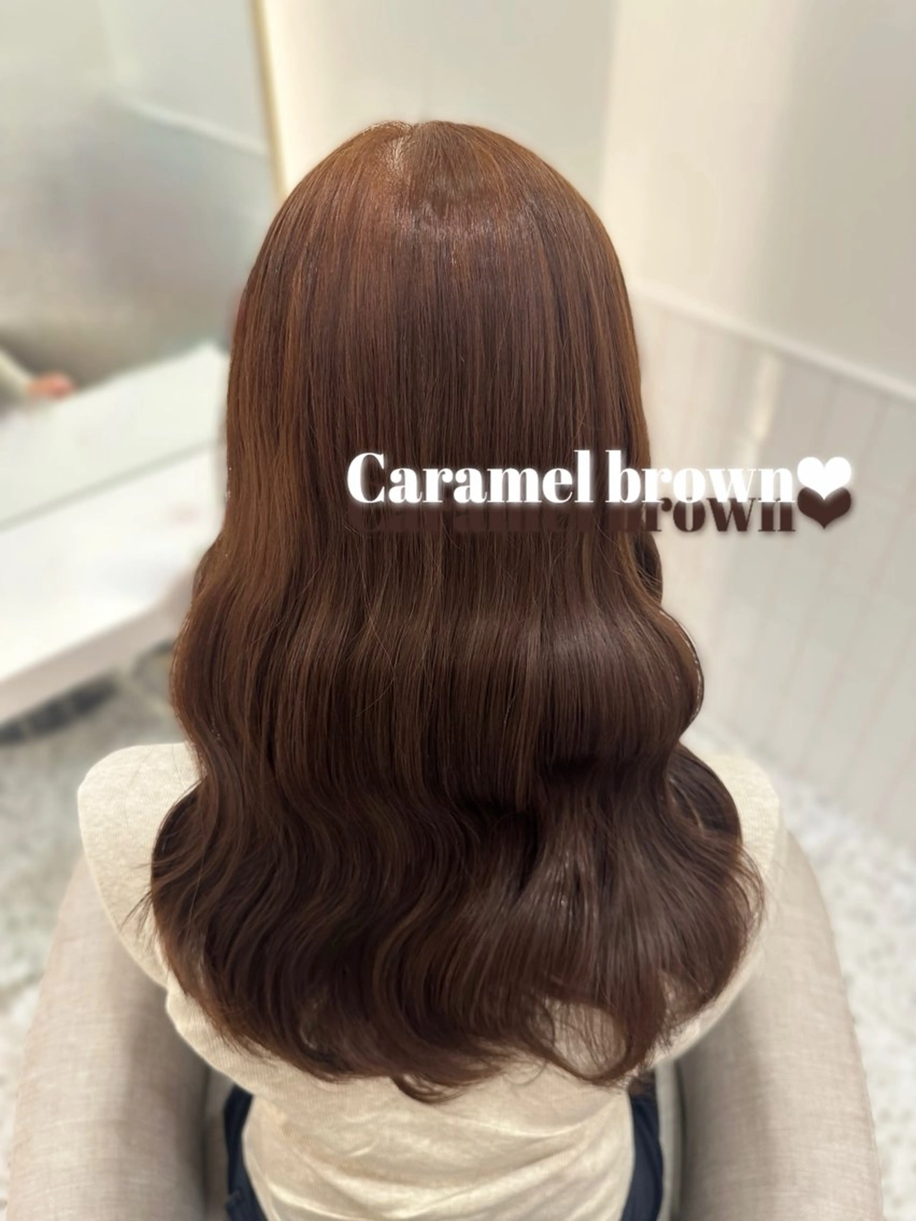 ロング カラー ヘアカラー トリートメント 🎀ちゃんりお🎀 /ブリーチなしカラーのヘアスタイル