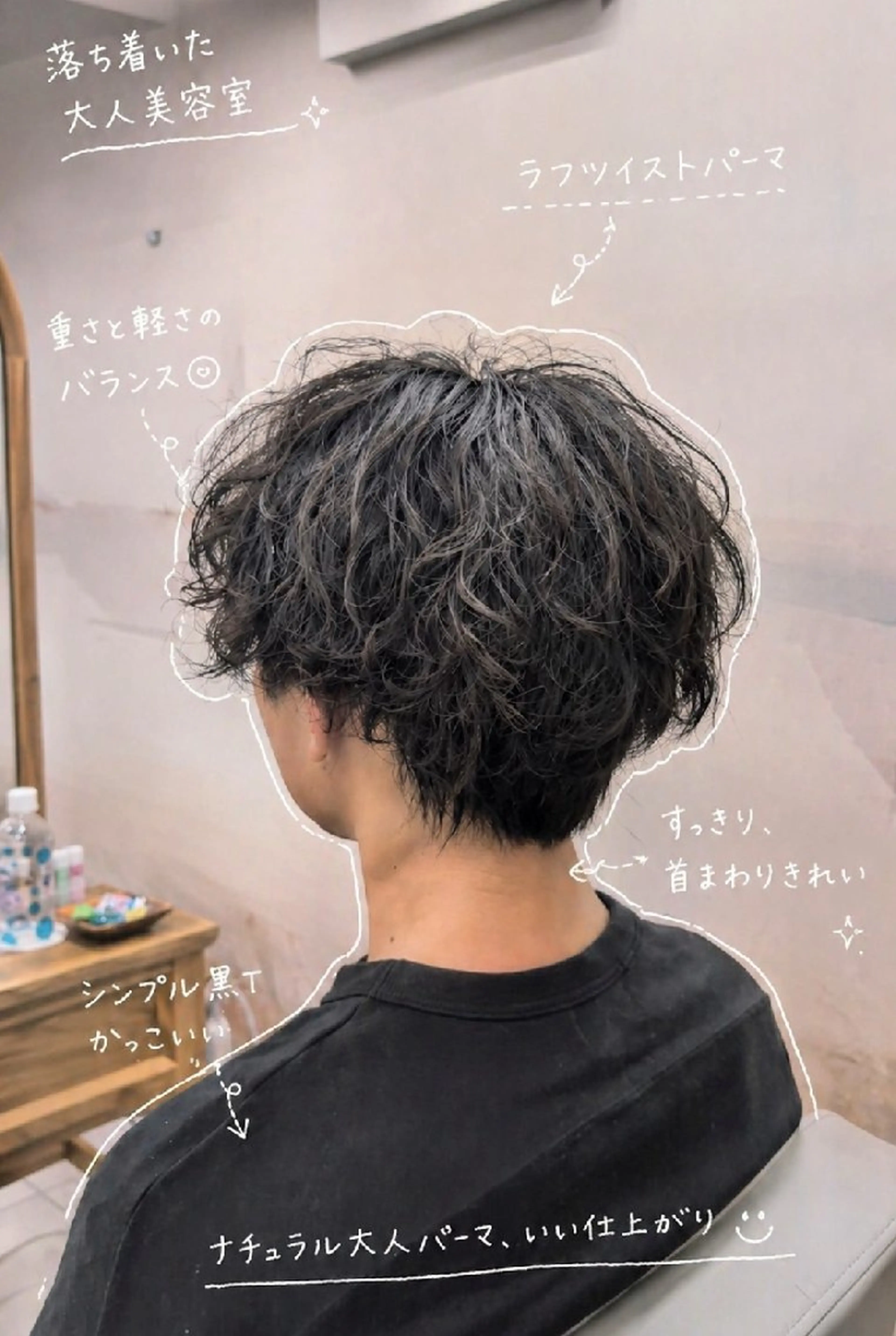ショート パーマ メンズカット/パーマ 平日限定🦖ハラコのヘアスタイル