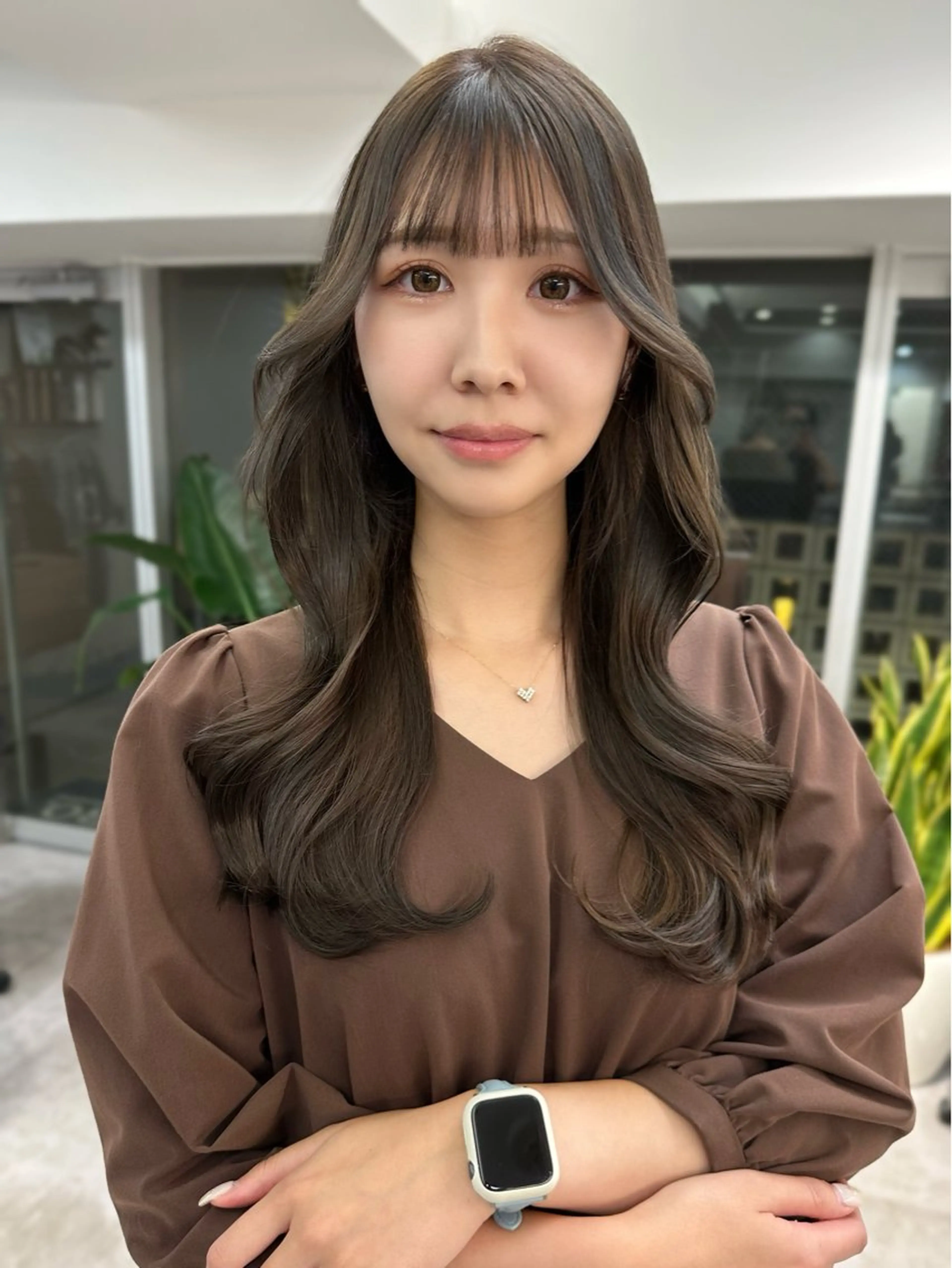 ミディアム カラー 韓国ヘア 店長NEGIのヘアスタイル