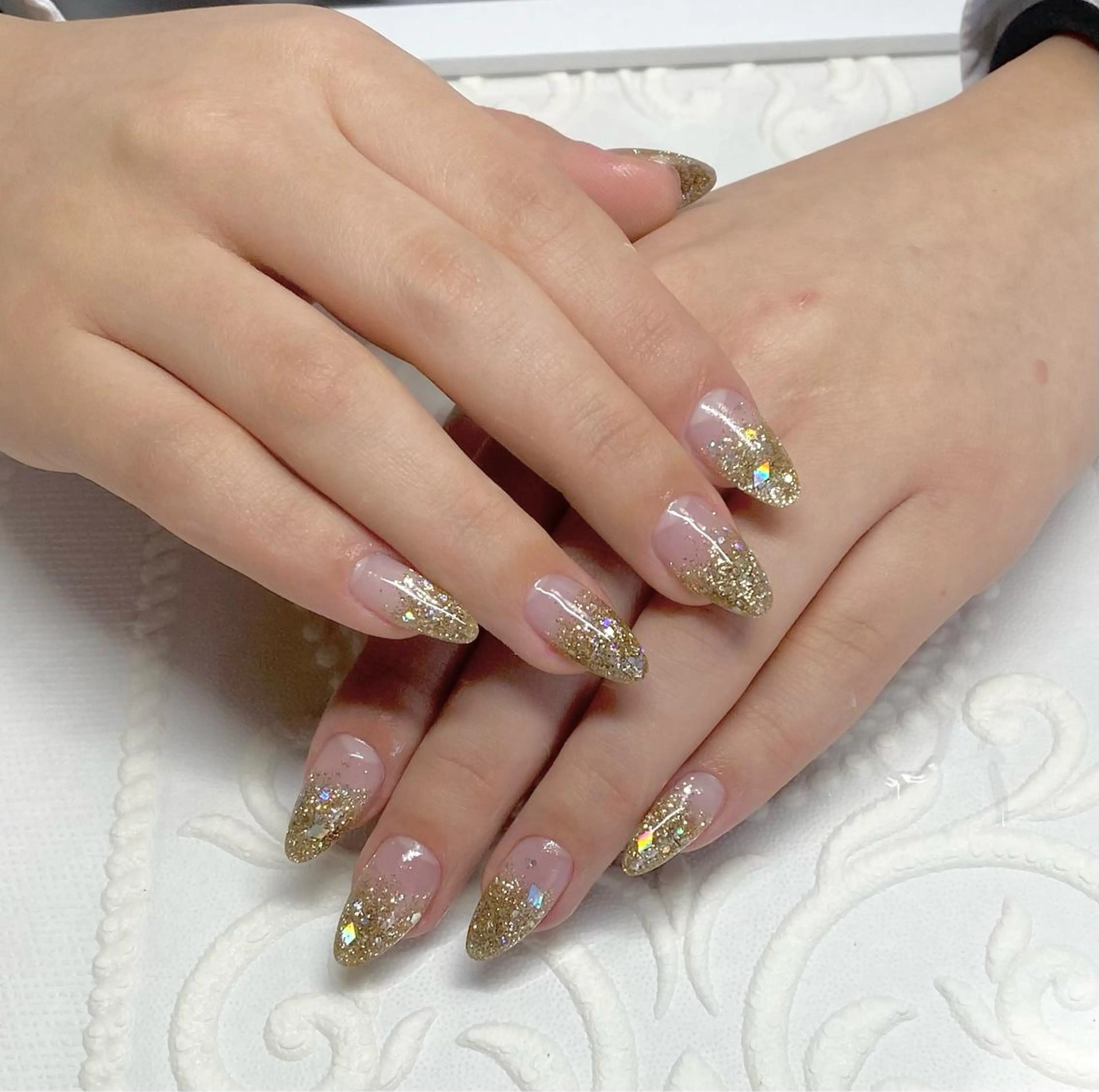 ショート ネイル ラメ(グリッター) ハンドネイル LUNE NAILのその他イメージ