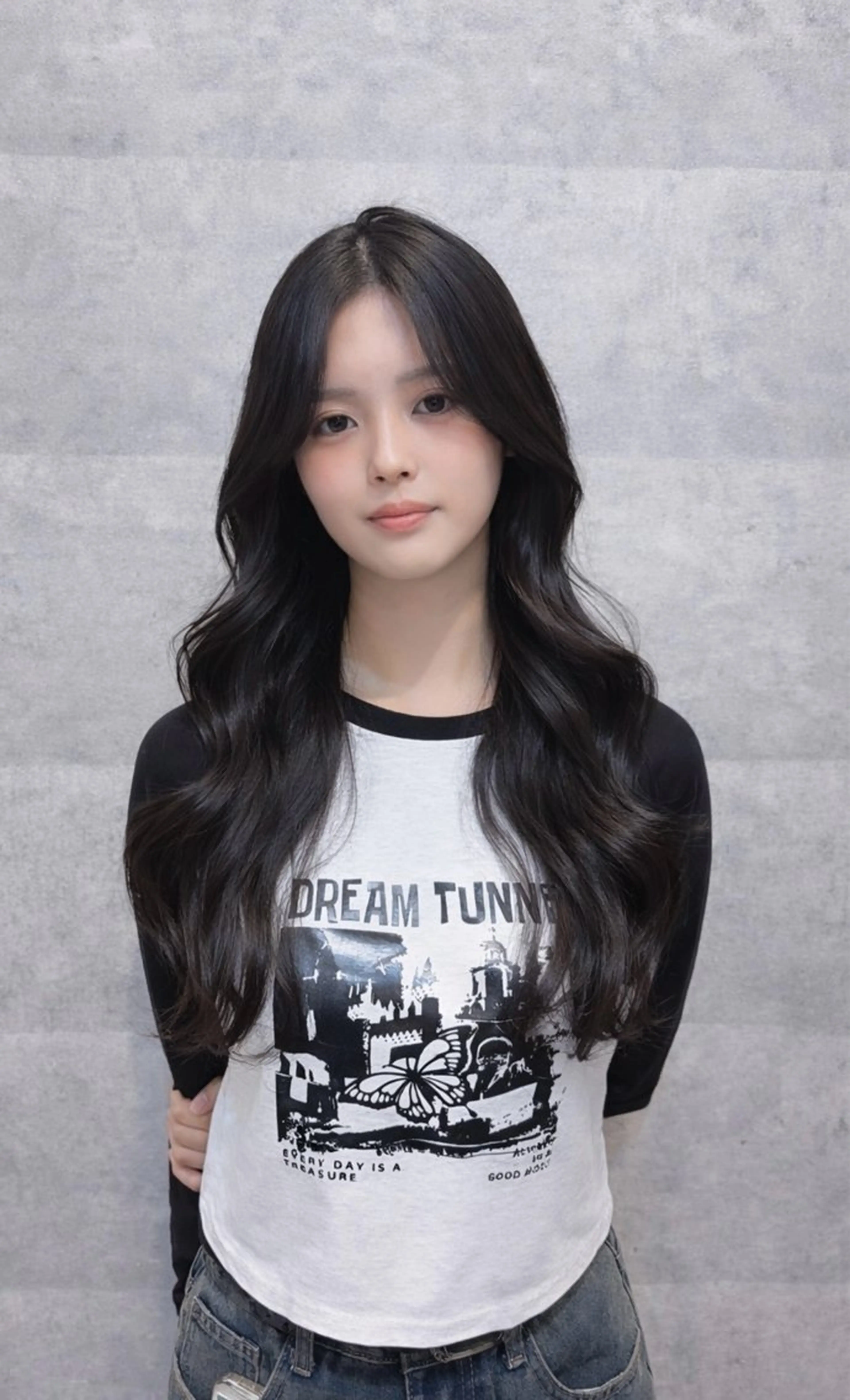 ロング カラー りん 🎀韓国スタイルのヘアスタイル