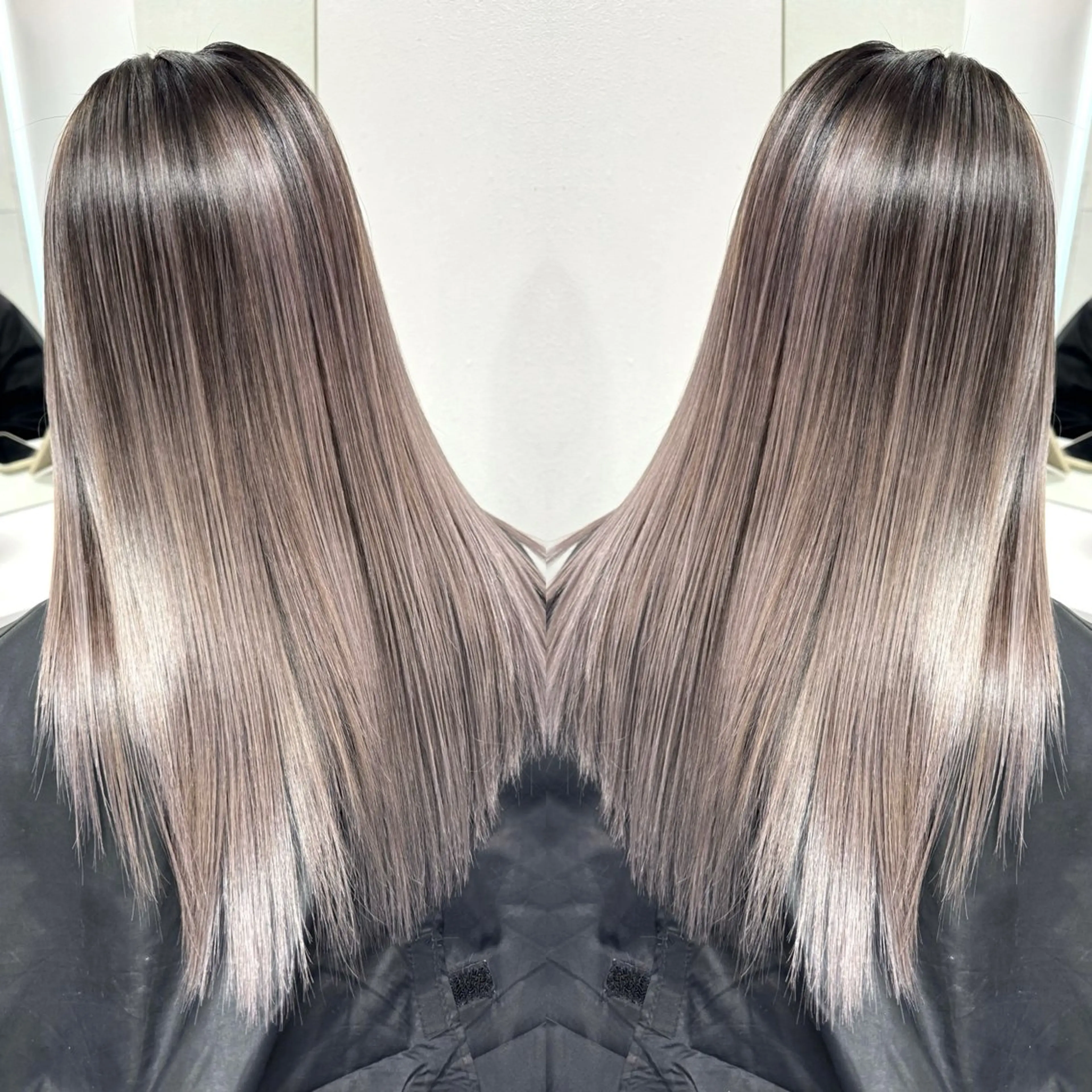 ミディアム バレイヤージュ ボブ🌈ナツヤのヘアスタイル