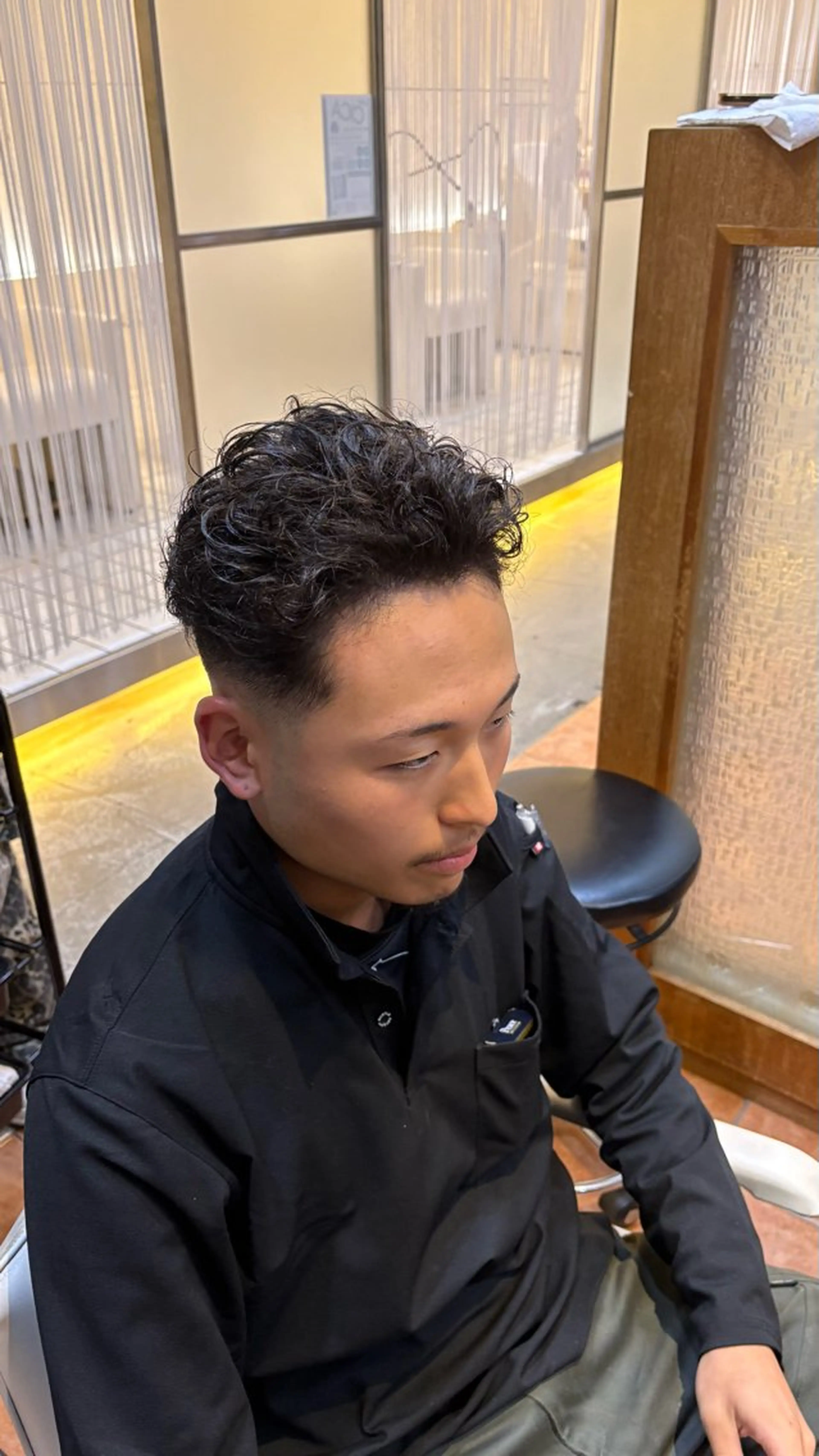 パーマ メンズ カット パーマ 短髪パーマ メンズ フェード✂️zionのヘアスタイル