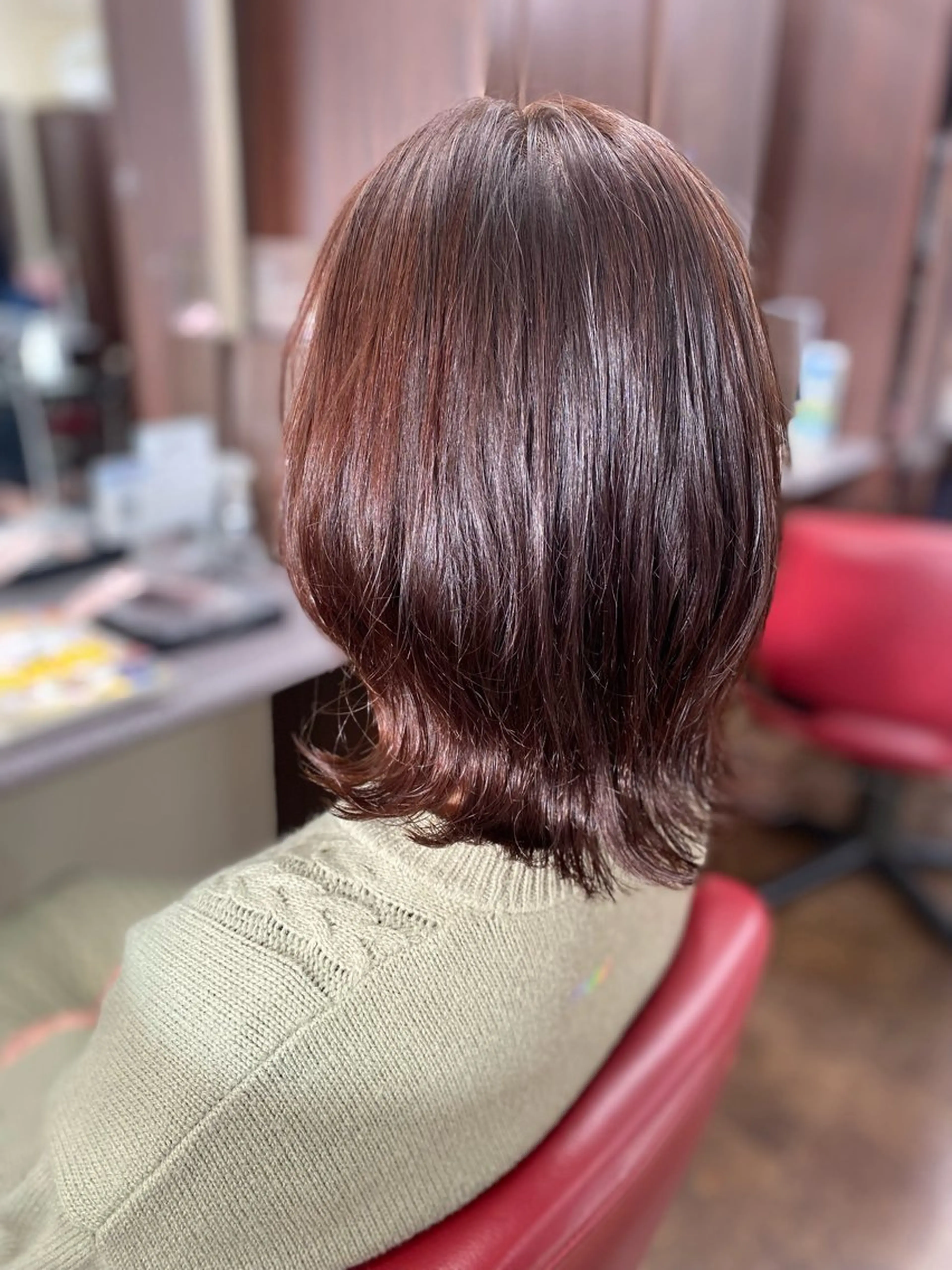 ワンカラー🎨＋頭皮の保護＋ブローの写真