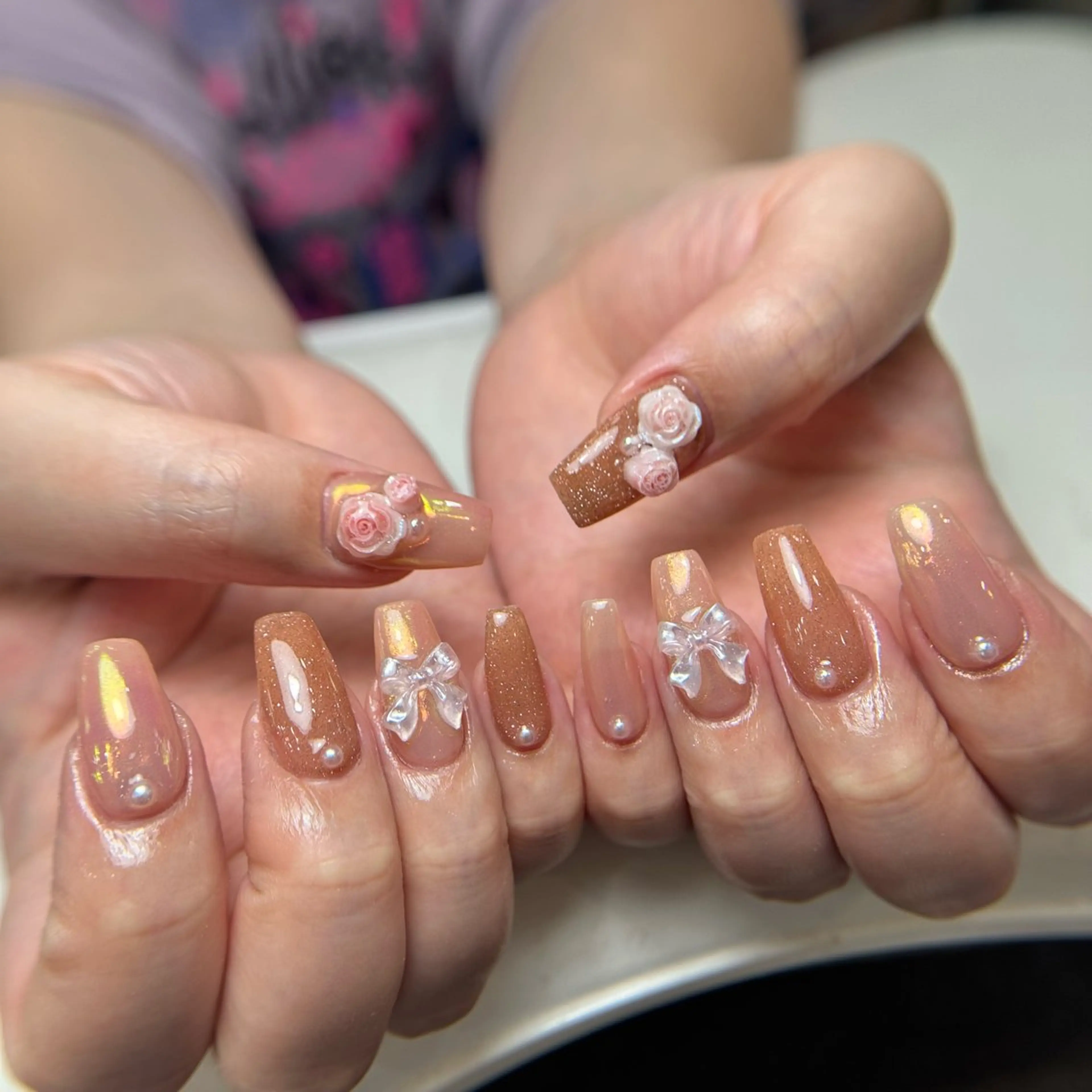 ネイル フレンチネイル グラデーション 韓国ネイル マグネットネイル シンプルネイル CoMo Nail Studio所属・CoMo Nailのネイルデザイン