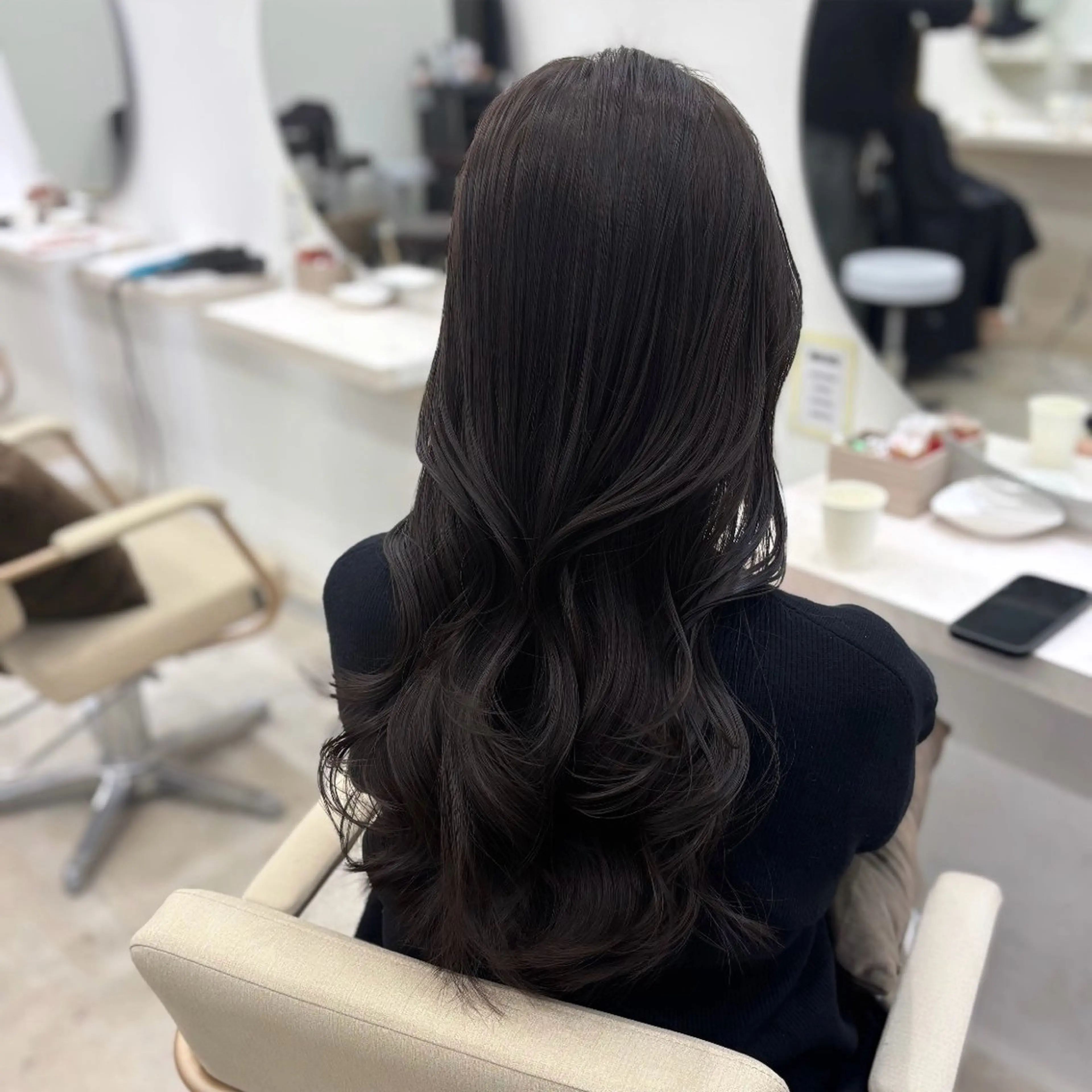 ロング カット ヘアカラー トリートメント 梅田髪質改善 韓国カット/星野綾哉のヘアスタイル